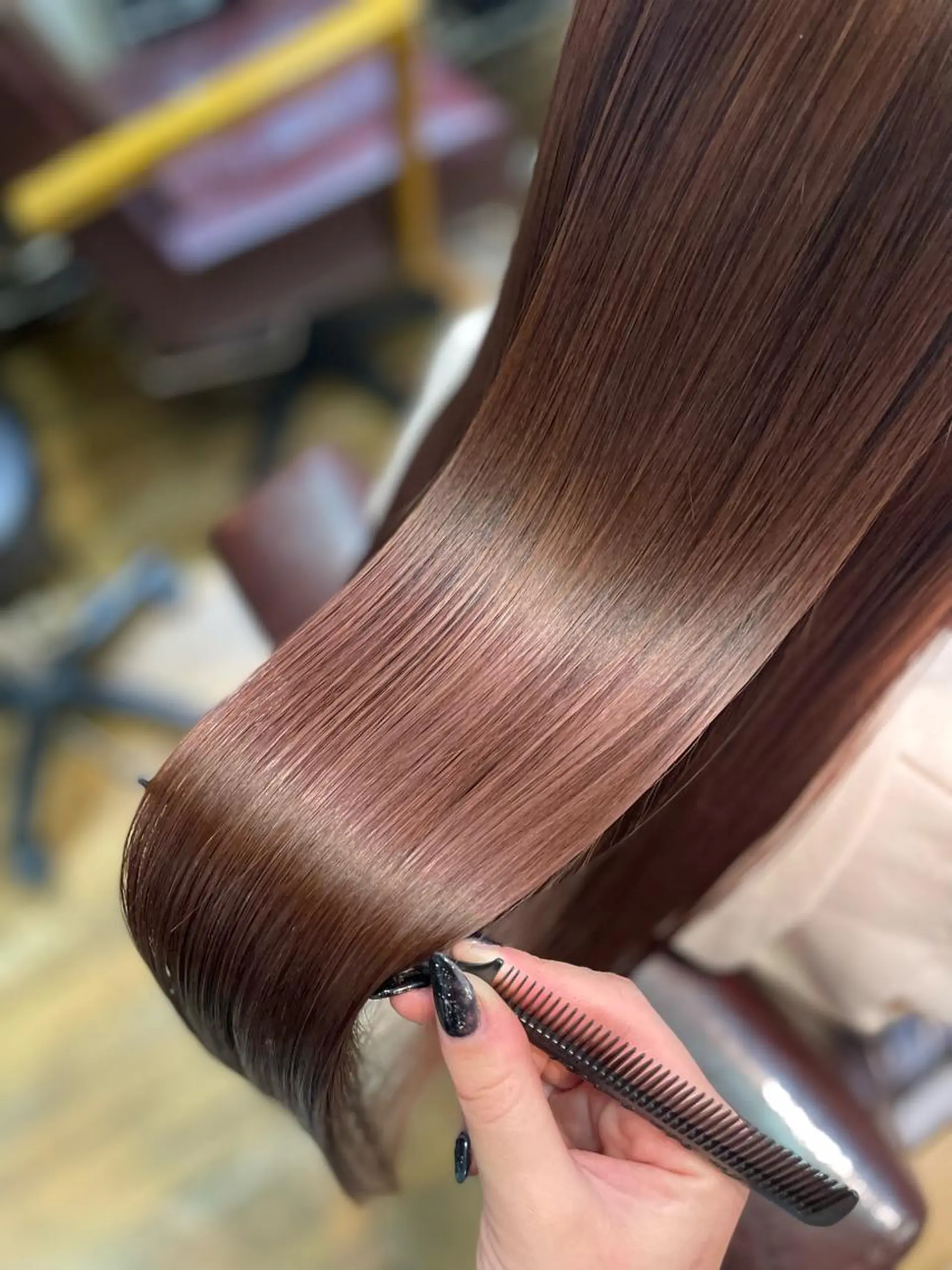 ロング カラー カット ヘアカラー トリートメント ヘッドスパ 極艶透明感カラー💖 髪質改善/出雲つぐみのヘアスタイル