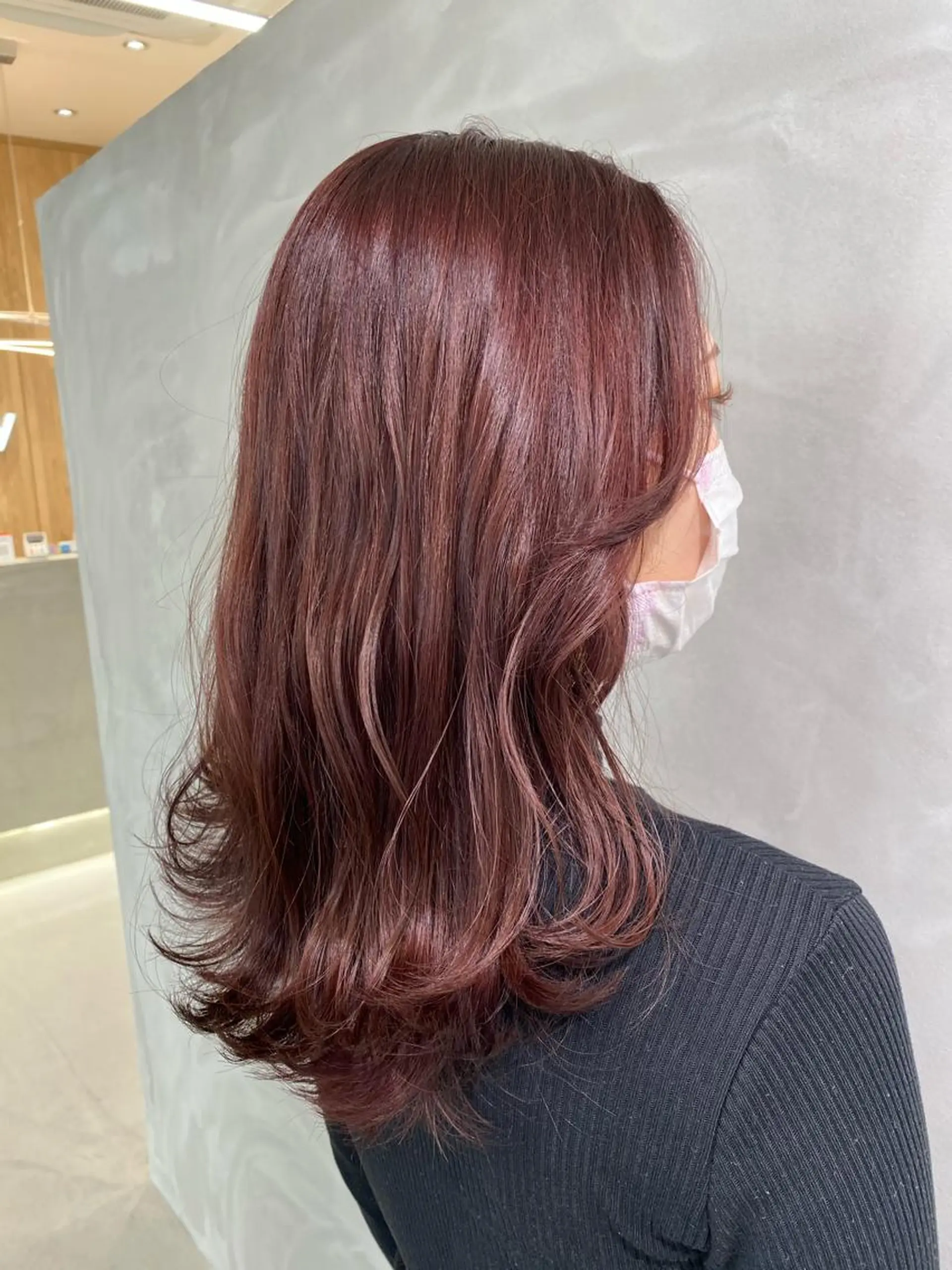 ミディアム カラー ピンクカラー ヘアカラー 半個室女性salon 🩰Natsumiのヘアスタイル