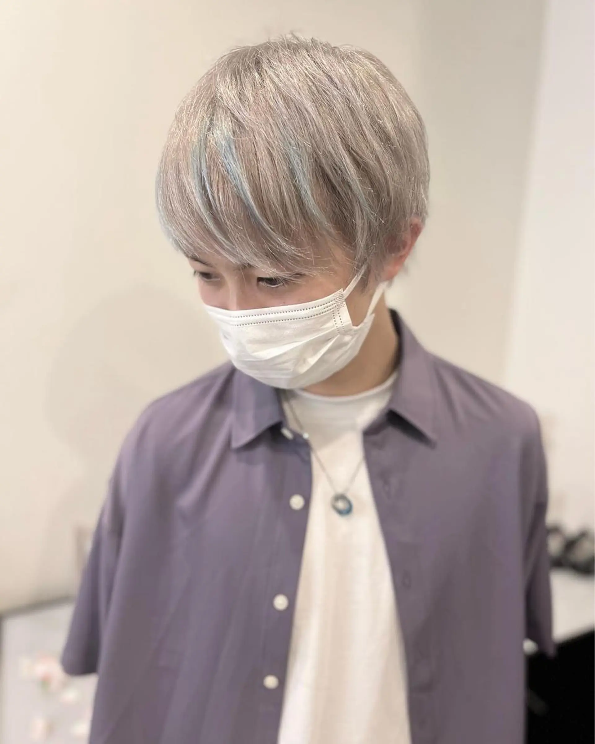 ショート カラー メンズ メンズブリーチ メンズハイトーン ブリーチ デザインカラー ハイトーンカラー 代表/岩橋 稜のヘアスタイル