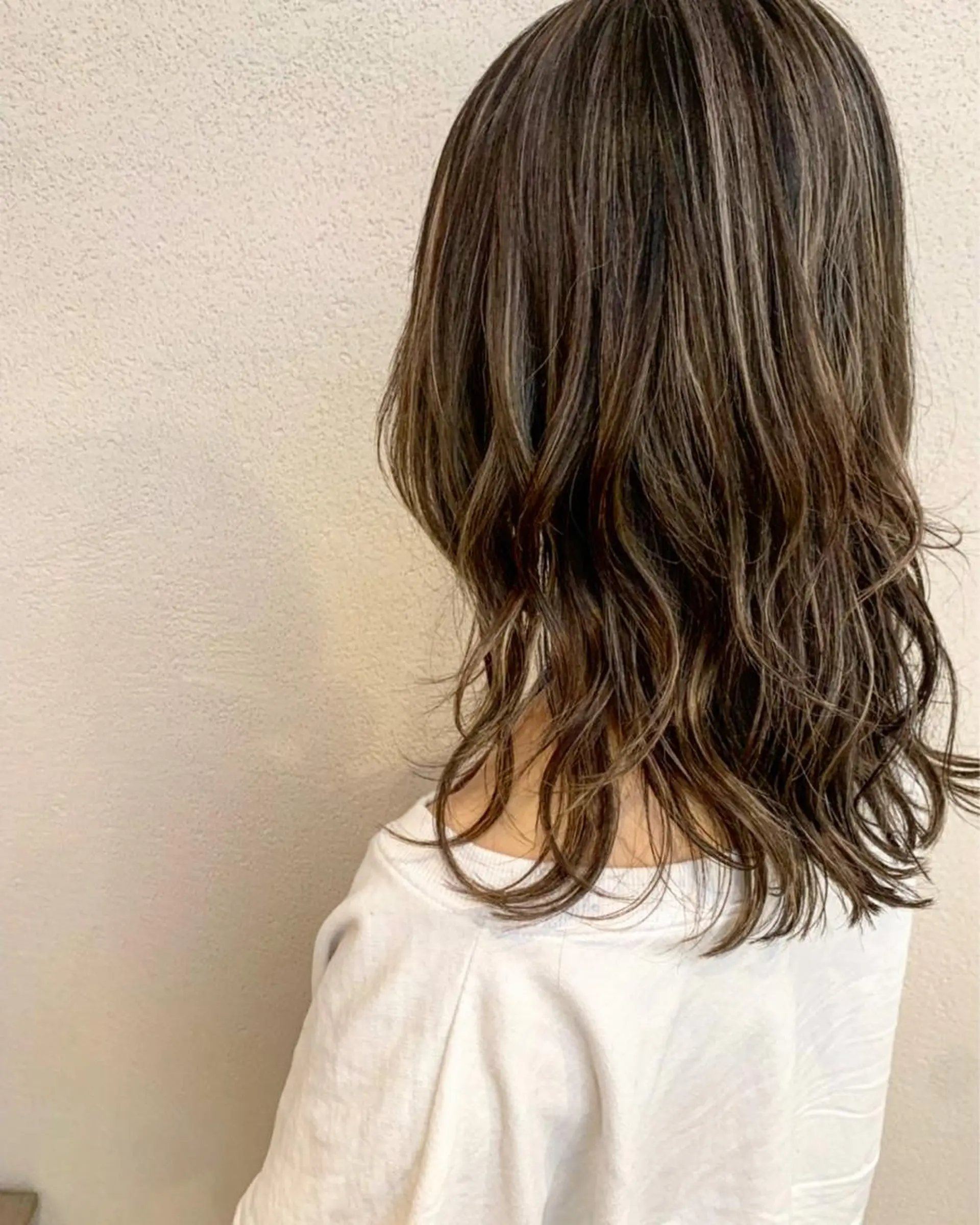 セミロング カラー ヘアアレンジ カット ヘアカラー 口コミ高評価👍✨ フチタミサオ🦋のヘアスタイル