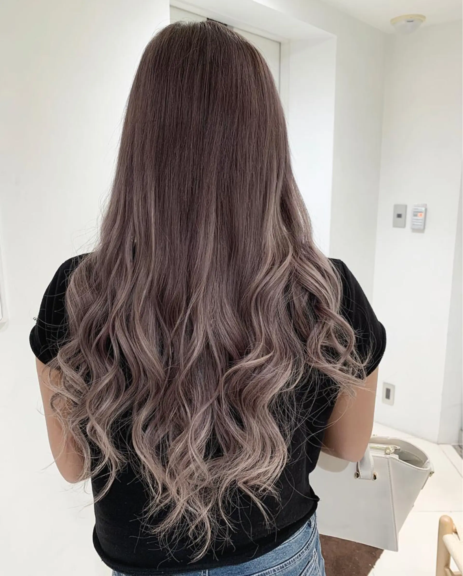 ロング アッシュ エクステ　ユノキ リョウタのヘアスタイル