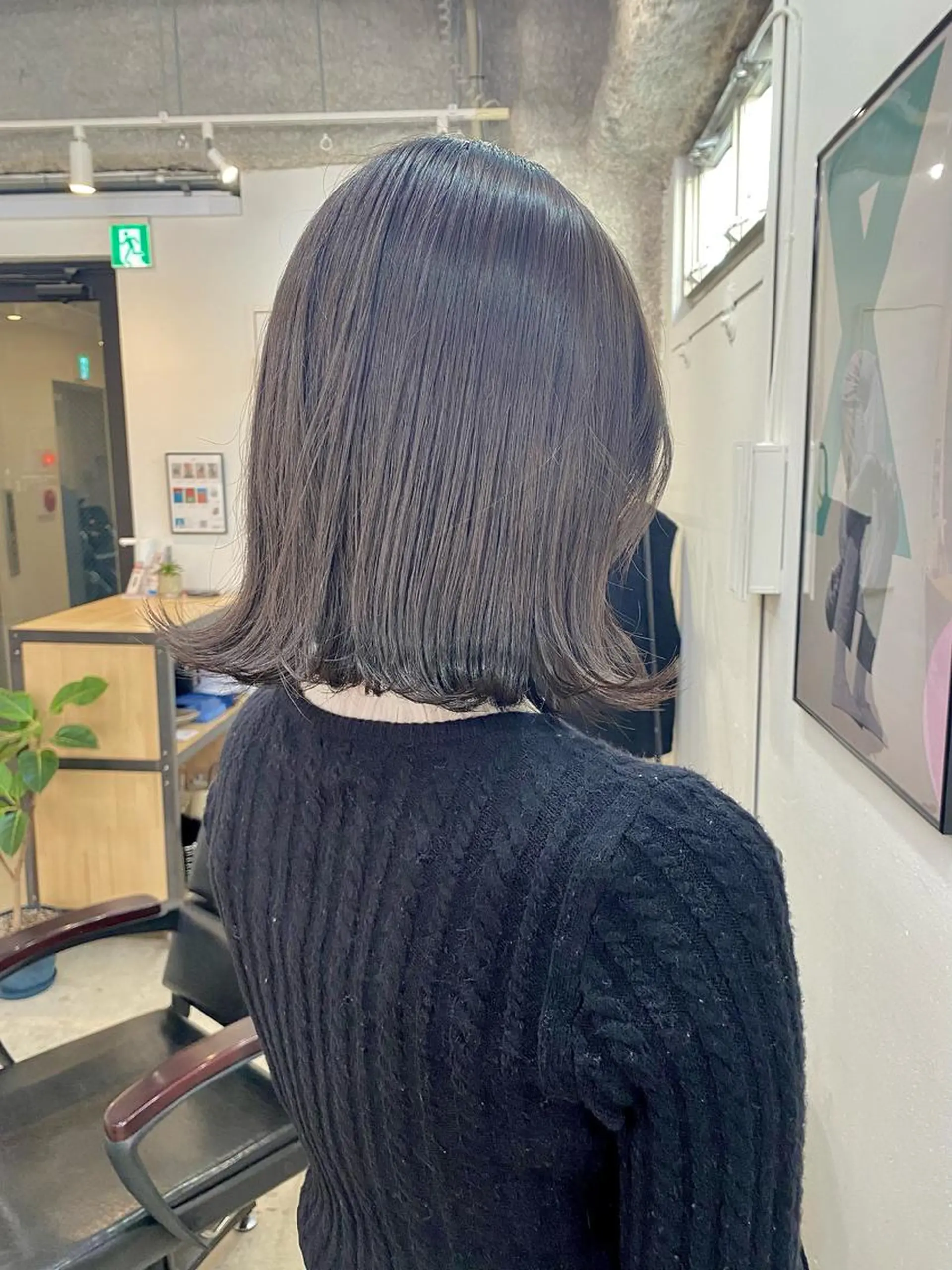 ミディアム カラー グレージュ ヘアカラー 縮毛矯正 暖色カラー/天神/ ヘイマサクラのヘアスタイル