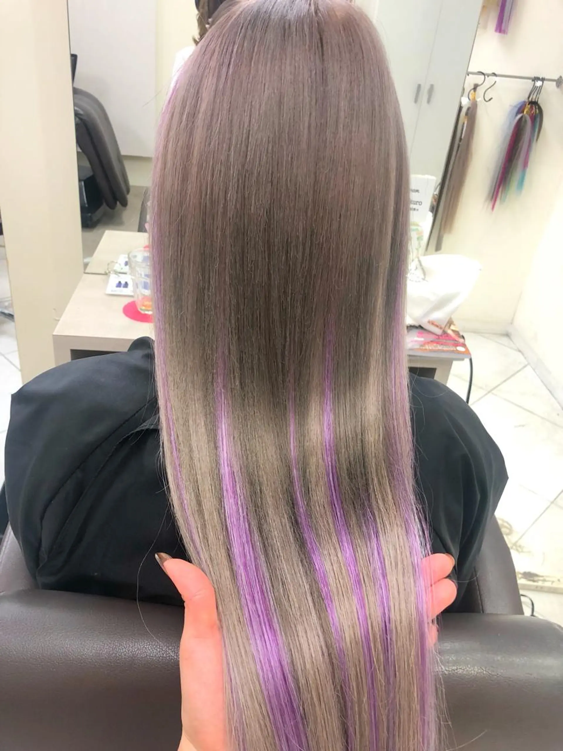 ロング カラー グレージュ ラベンダーカラー パープルカラー MAKO ❤️‍🔥NEXTのヘアスタイル