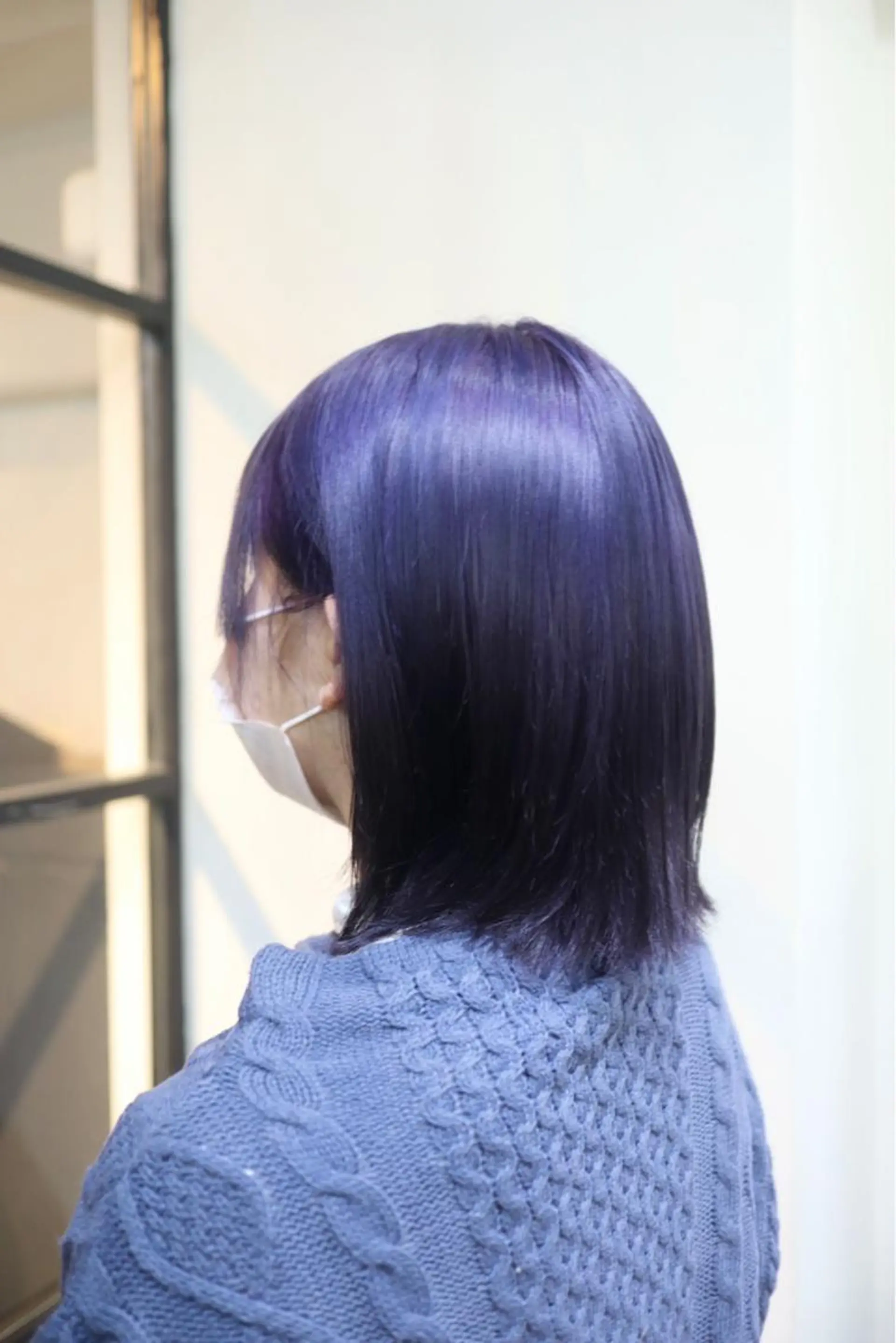 ミディアム カラー アディクシーカラー ベージュカラー ブリーチ ケアブリーチ ディープパープル ヘアカラー トリートメント ✨池袋ブリーチ特化 Hibiki✨のヘアスタイル