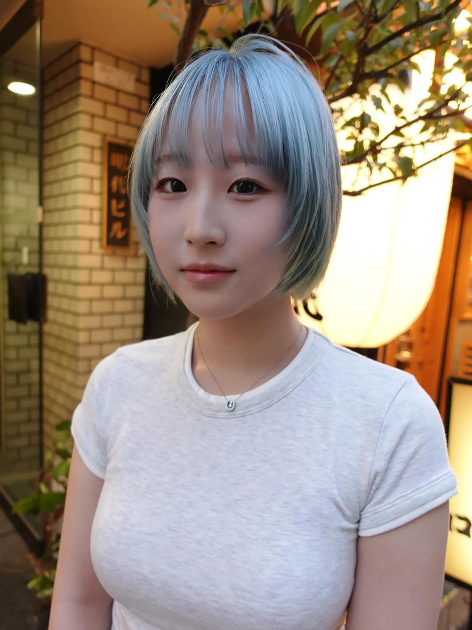 ショート カラー nelke/レイヤー 立川/ブリーチのヘアスタイル