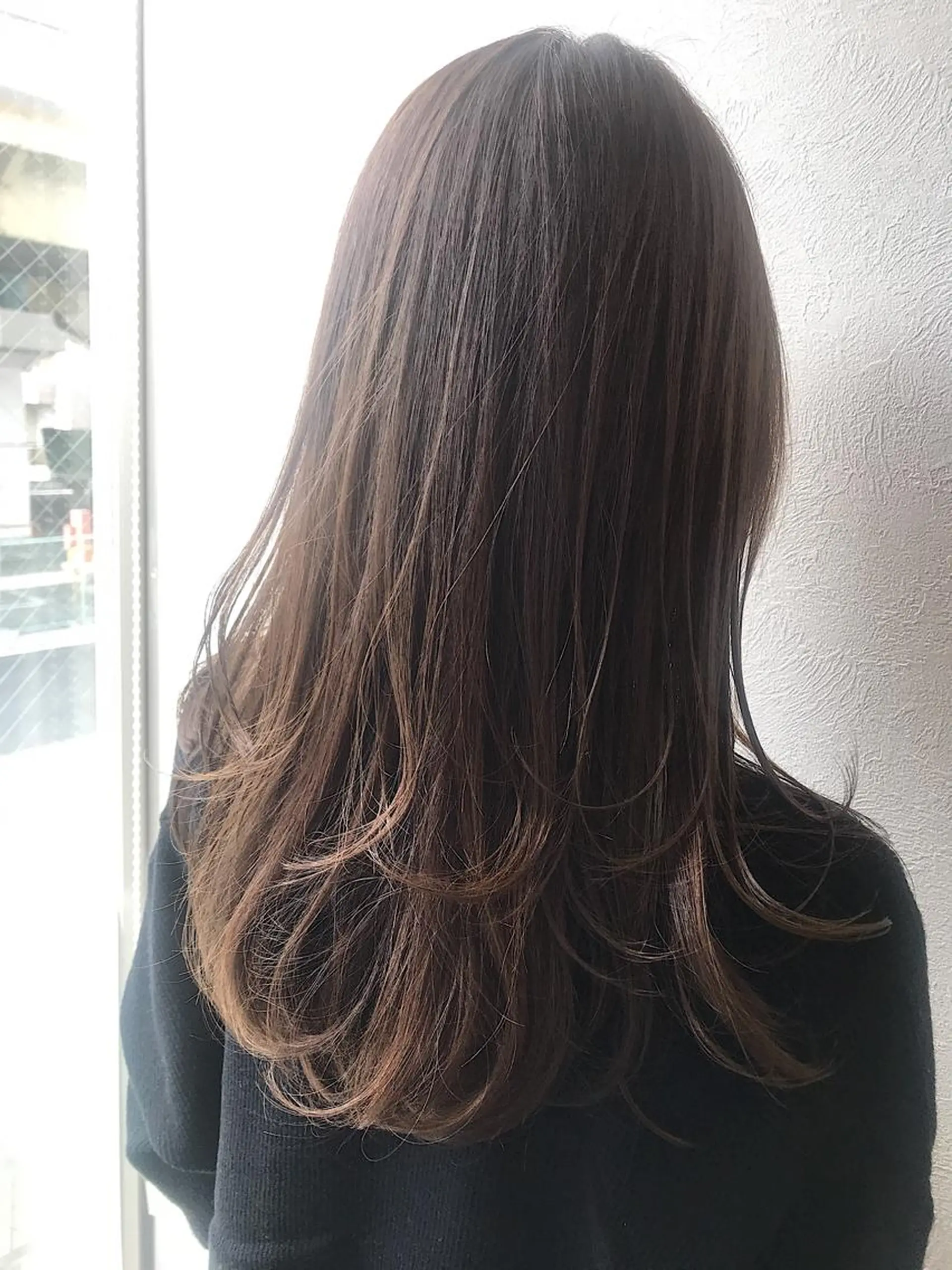 セミロング カラー カット ヘアカラー 柴田 祐輔のヘアスタイル