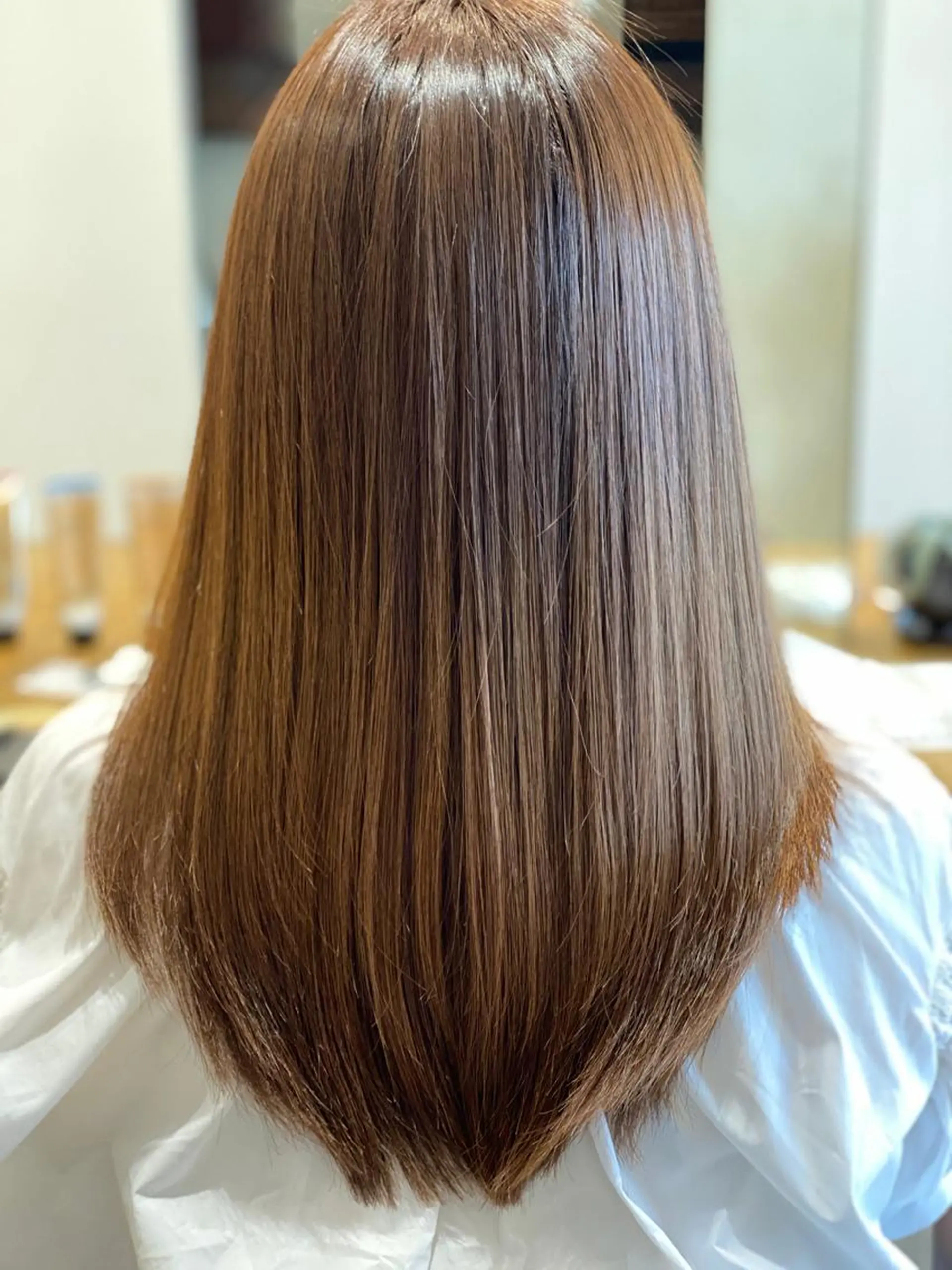 セミロング トリートメント 大倉 未波のヘアスタイル