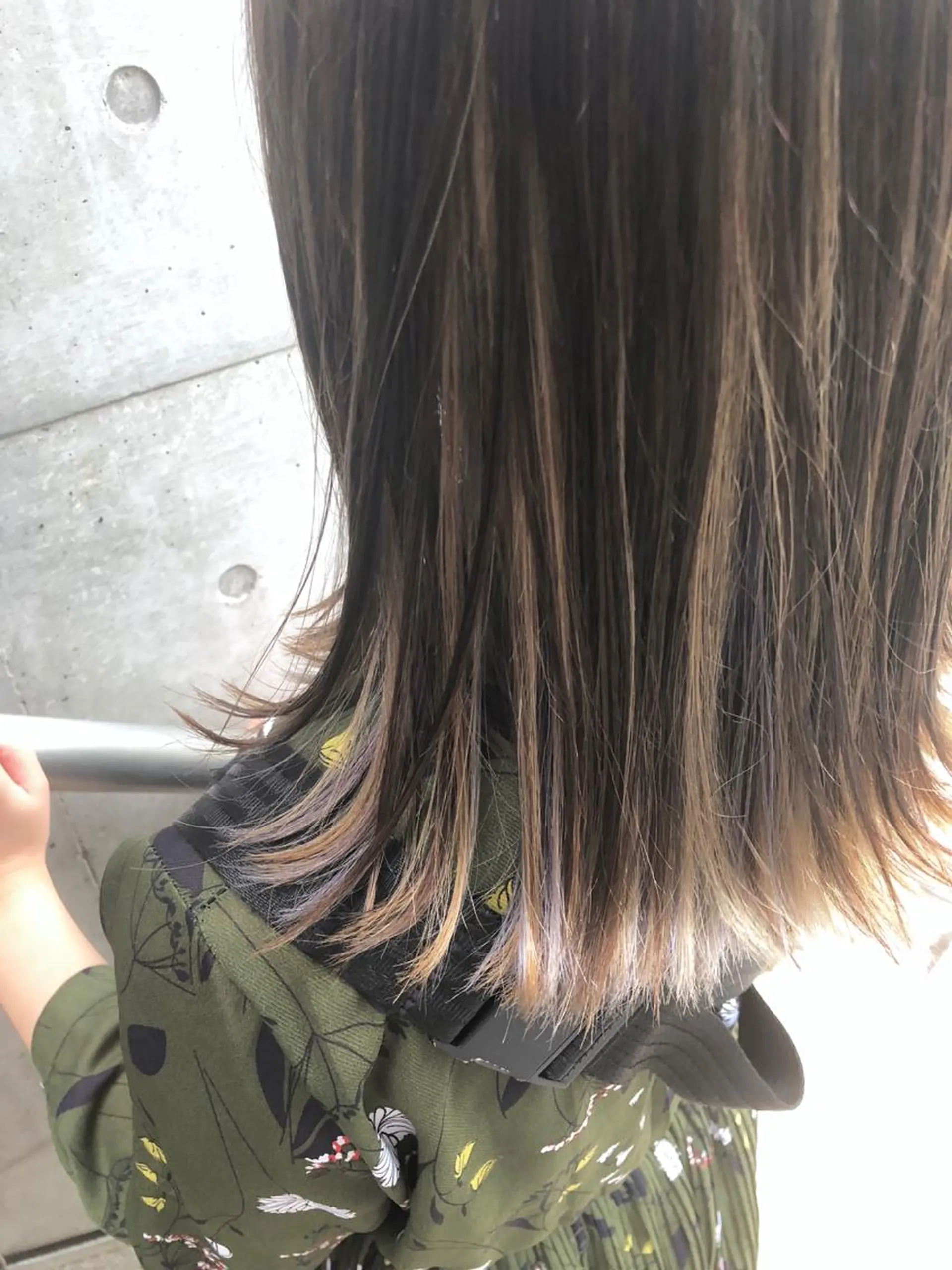 ミディアム カラー ブリーチなしで透明感 艶カラー【Ryo】のヘアスタイル