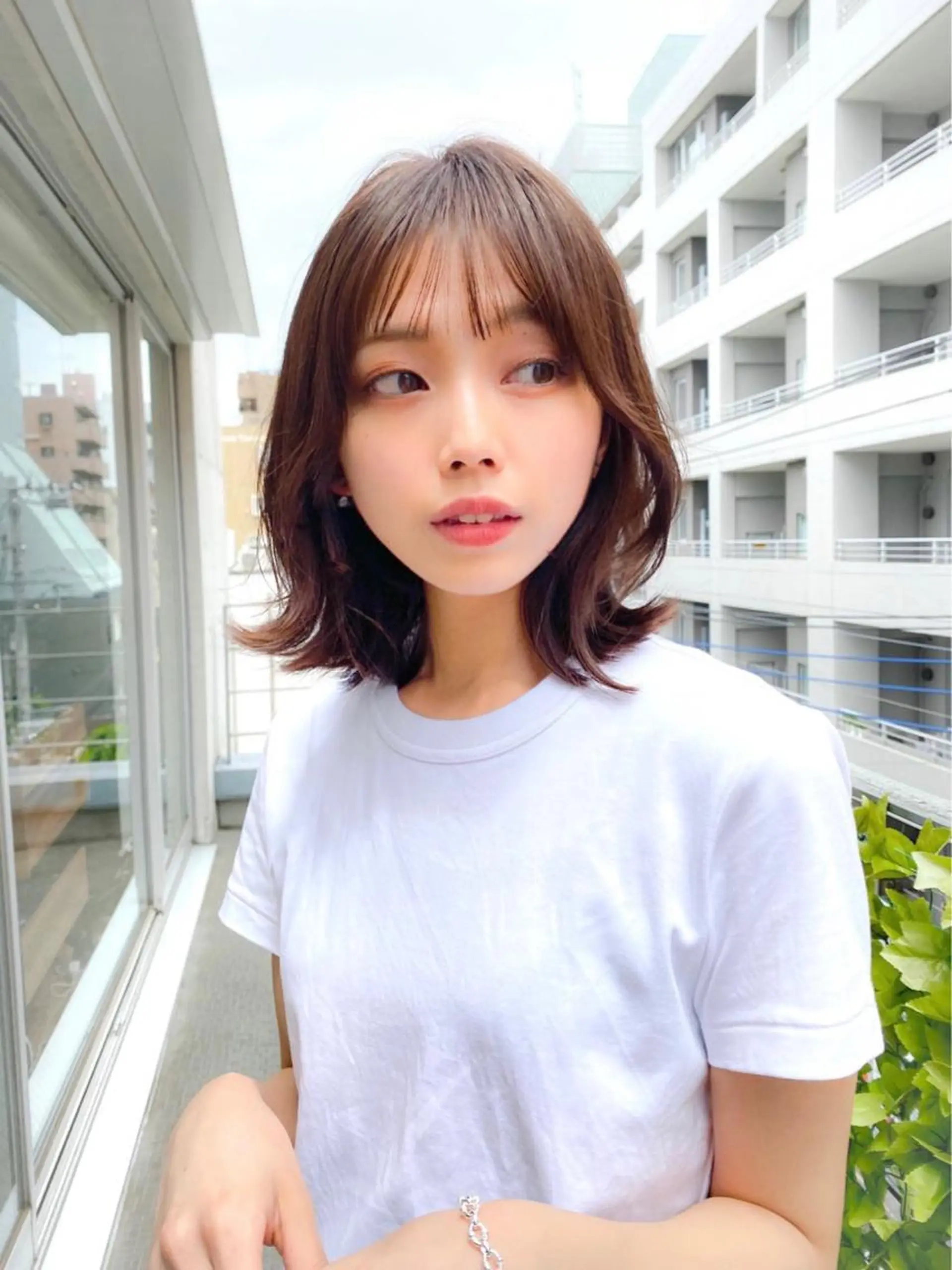 ミディアム カラー 似合わせレイヤー 🇰🇷荒木洋文のヘアスタイル