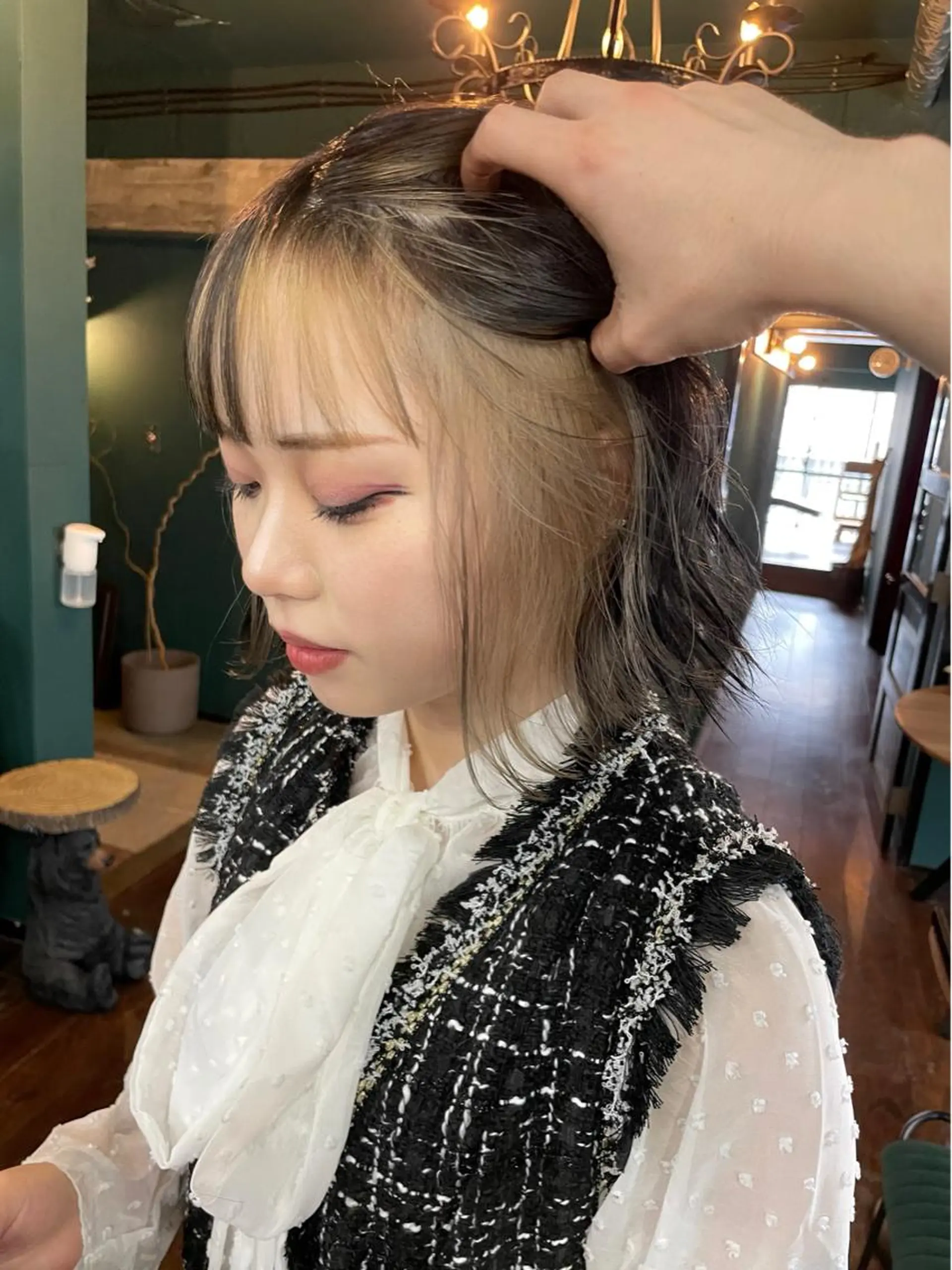 ミディアム カット ヘアカラー トリートメント vivre libre所属・vivre libreのヘアスタイル