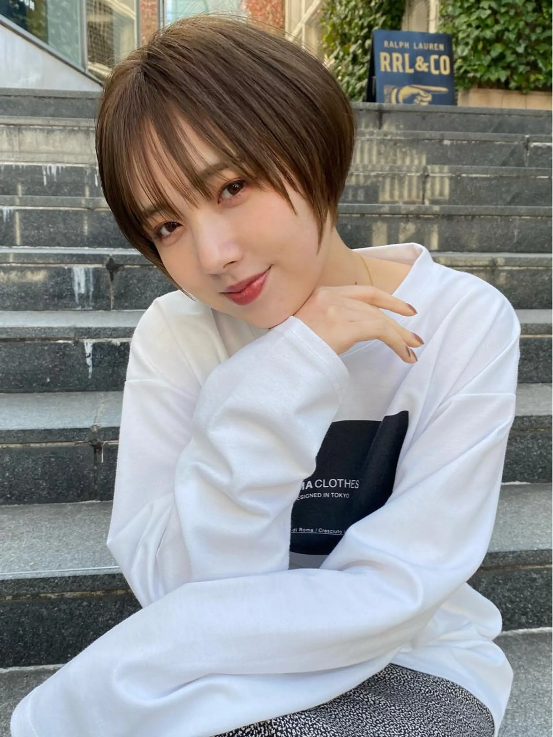 ショート カラー ショートヘア 新代田美容室×透明感 ☘️【佐野吉聖】🍀のヘアスタイル
