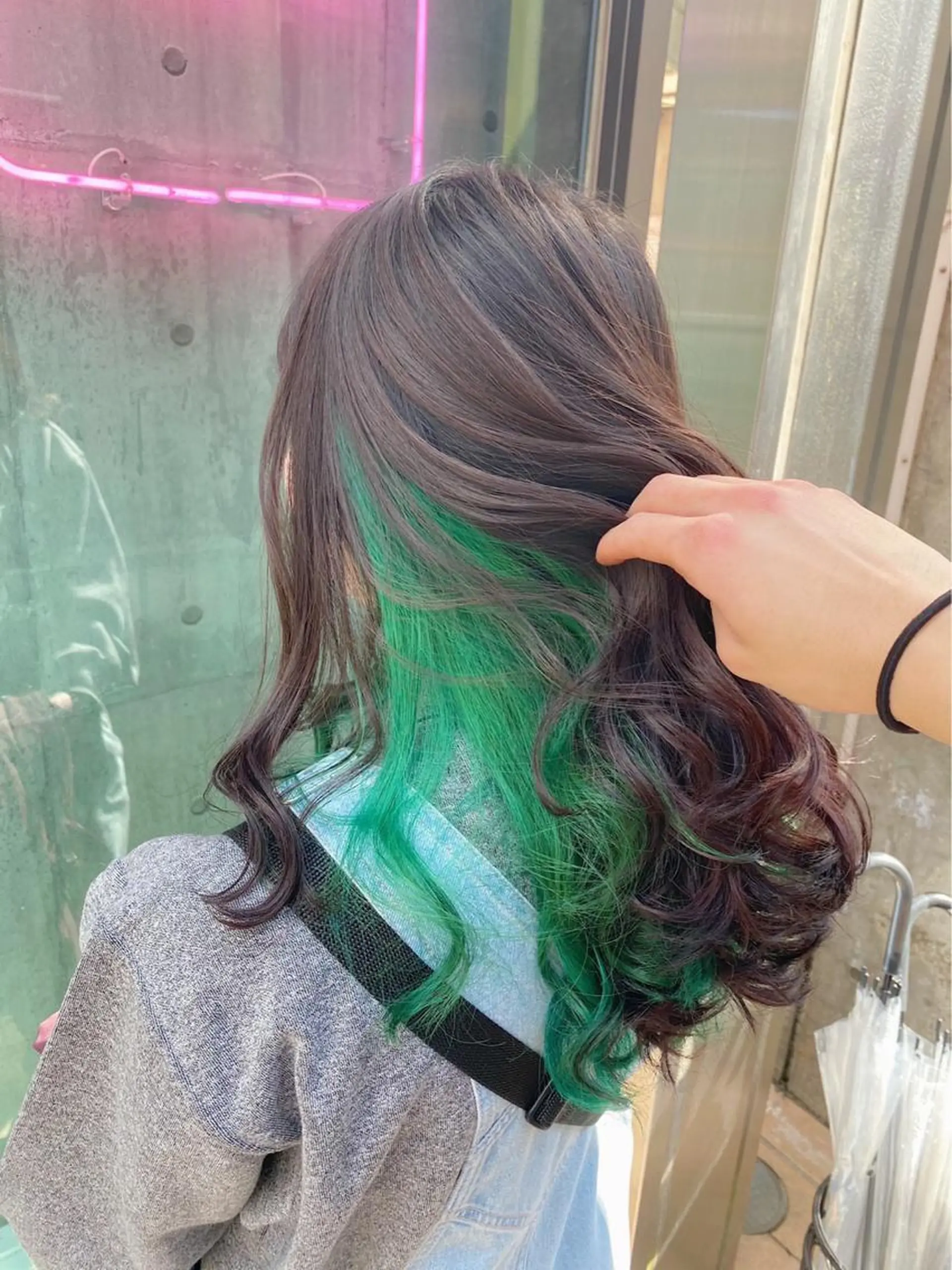 ロング カラー ヘアカラー トリートメント ヘアセット 🩶【推しハイトーン 】yuzu🩶のヘアスタイル