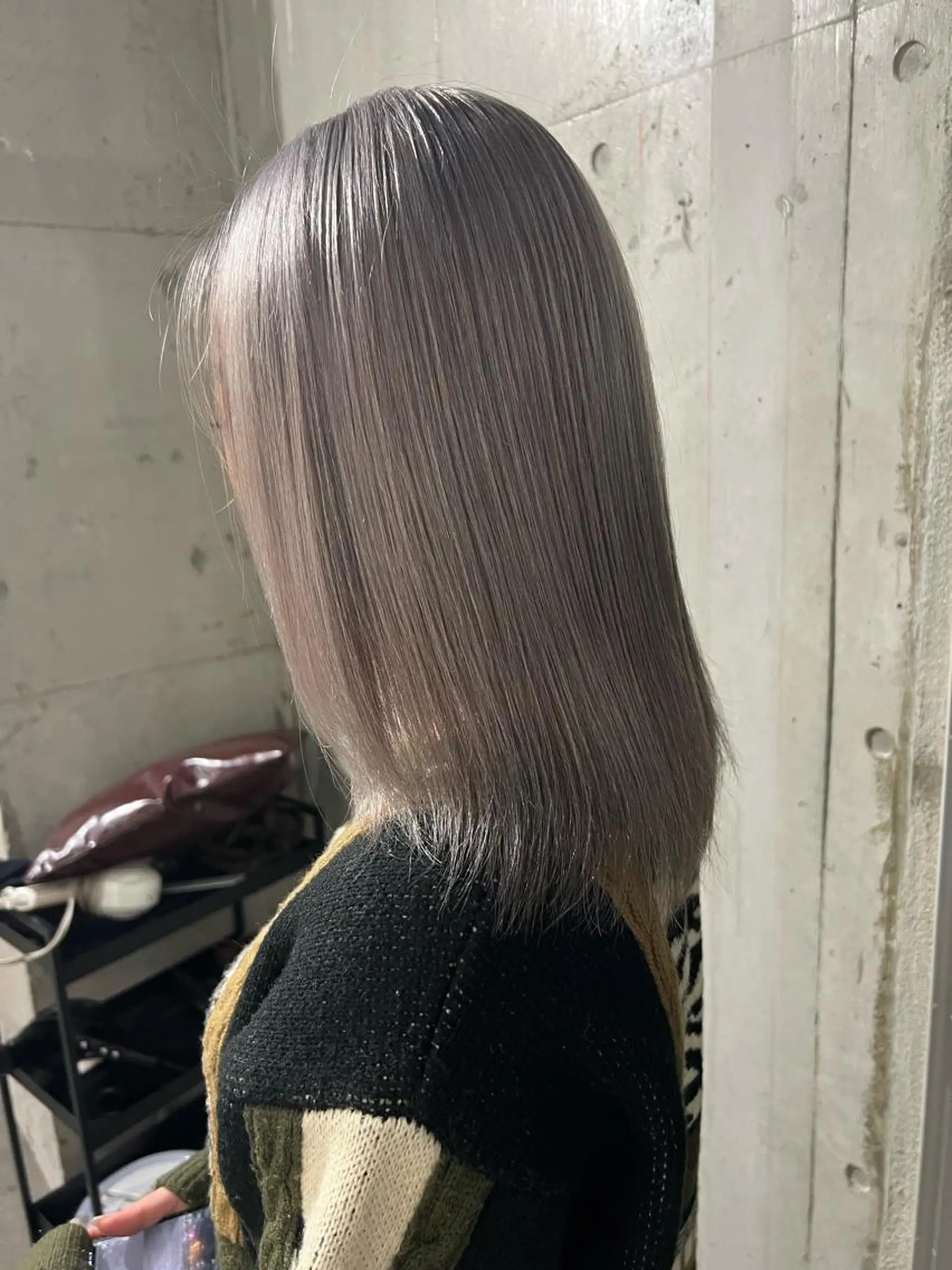 ミディアム カラー バレイヤージュ ブリーチ ケアブリーチ ハイライトカラー インナーカラー ヘアカラー トリートメント lani 天神大名/ブリーチのヘアスタイル