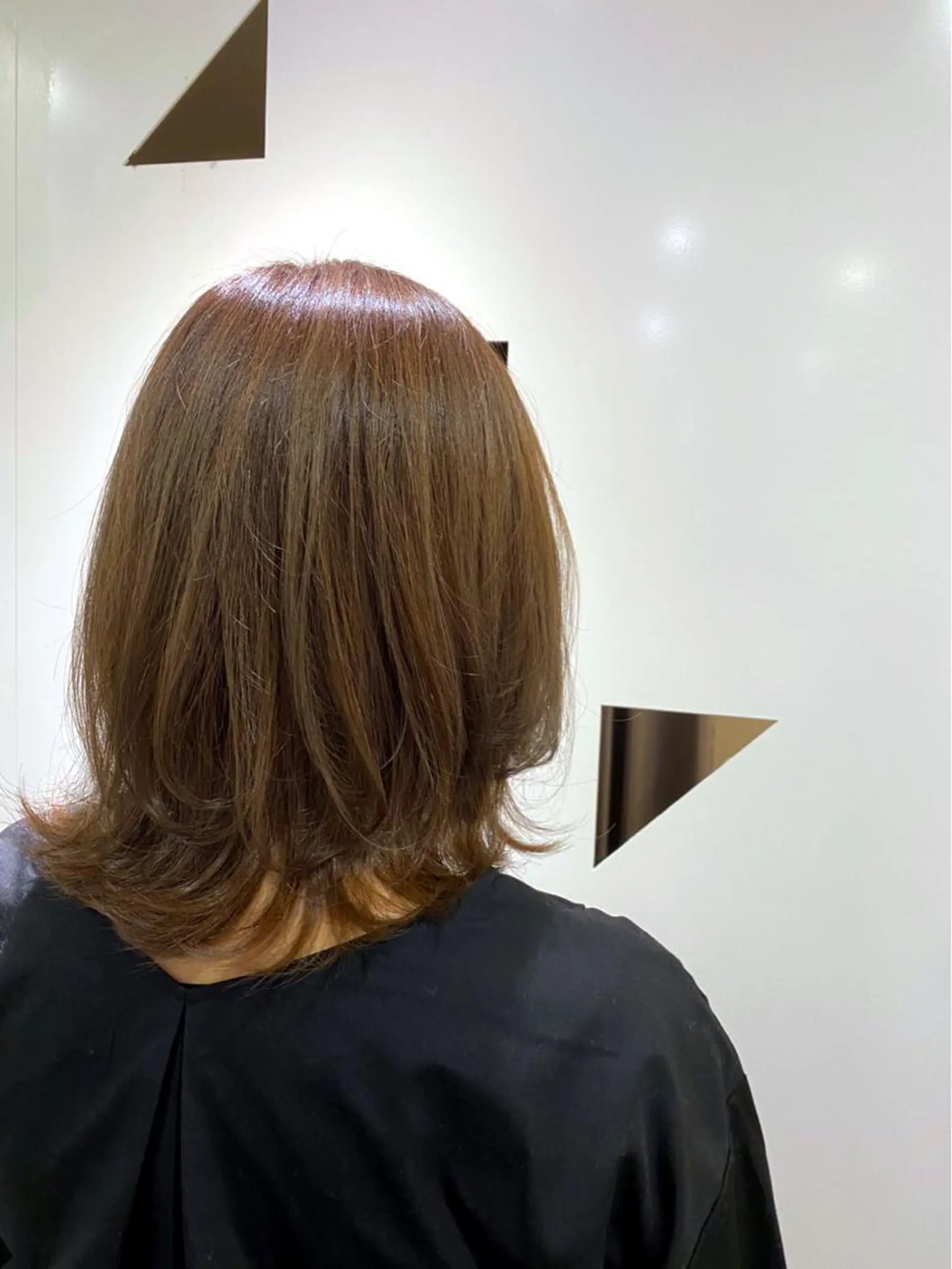 ミディアム カラー Rely 美空のヘアスタイル