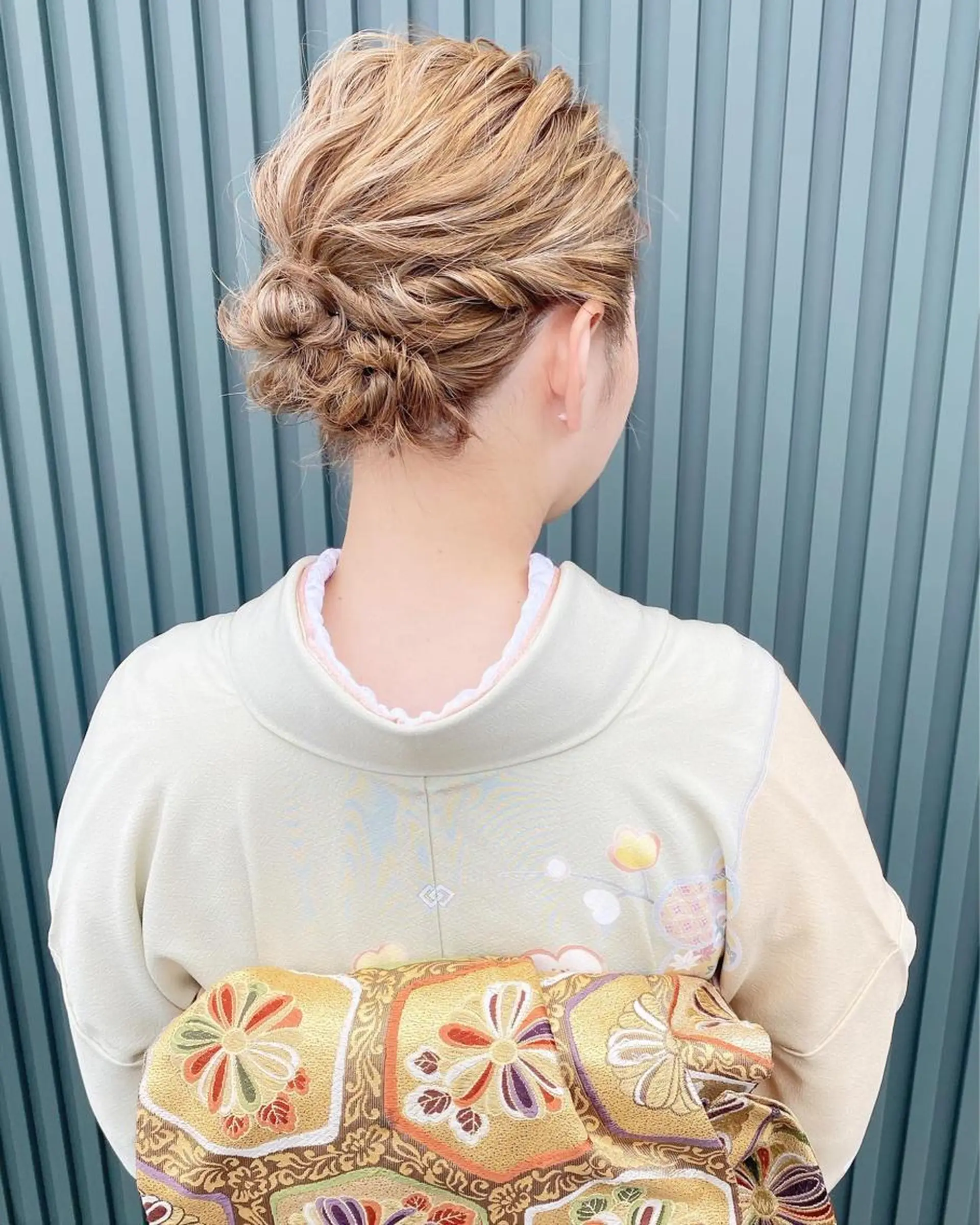 ショート ヘアアレンジ 着物ヘア ヘアセット FIORE hair design所属・山根 奈緒のマツエク・マツパデザイン