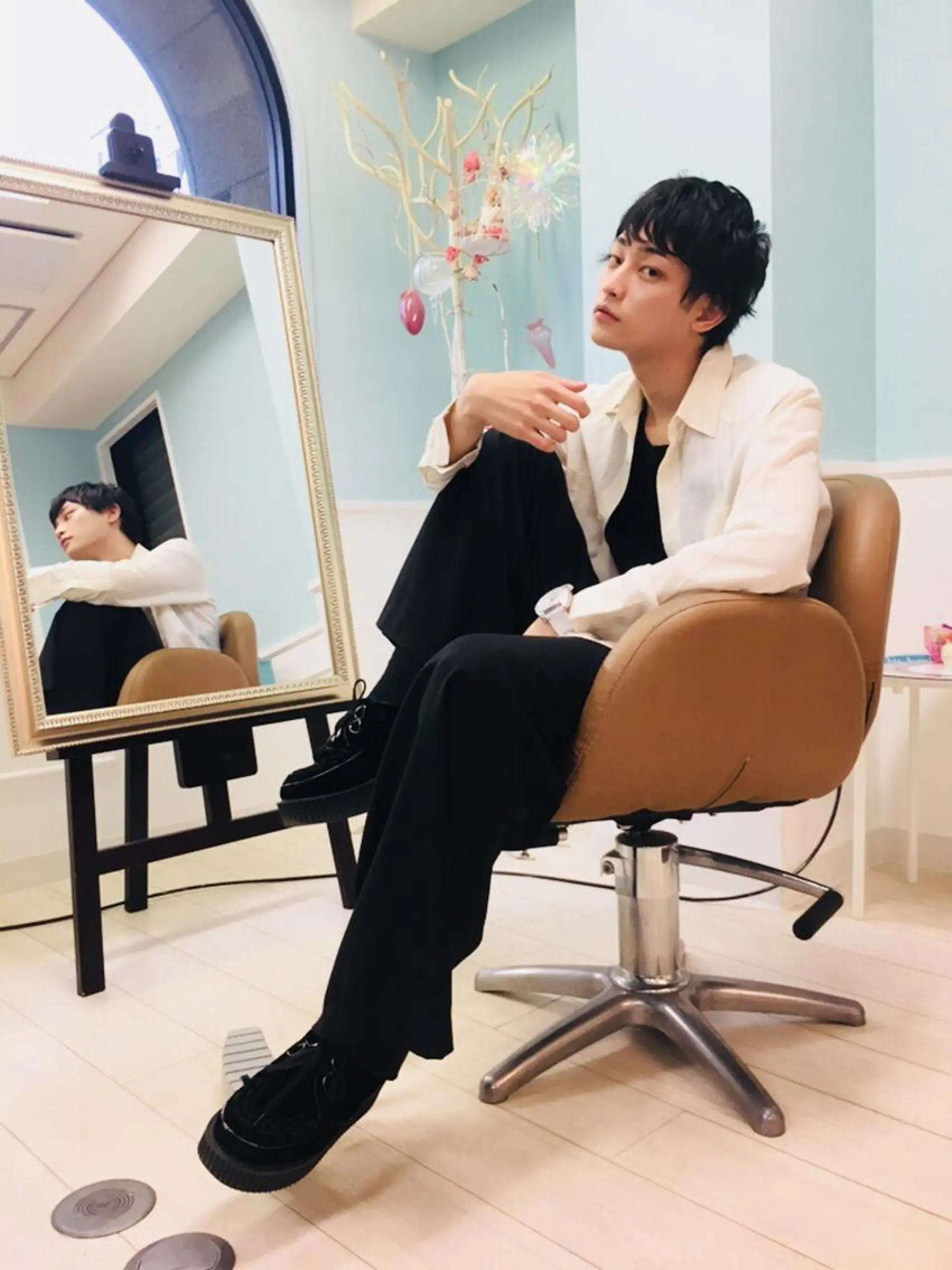 ショート パーマ メンズ キッズ カット ゴトウ エイイチのヘアスタイル