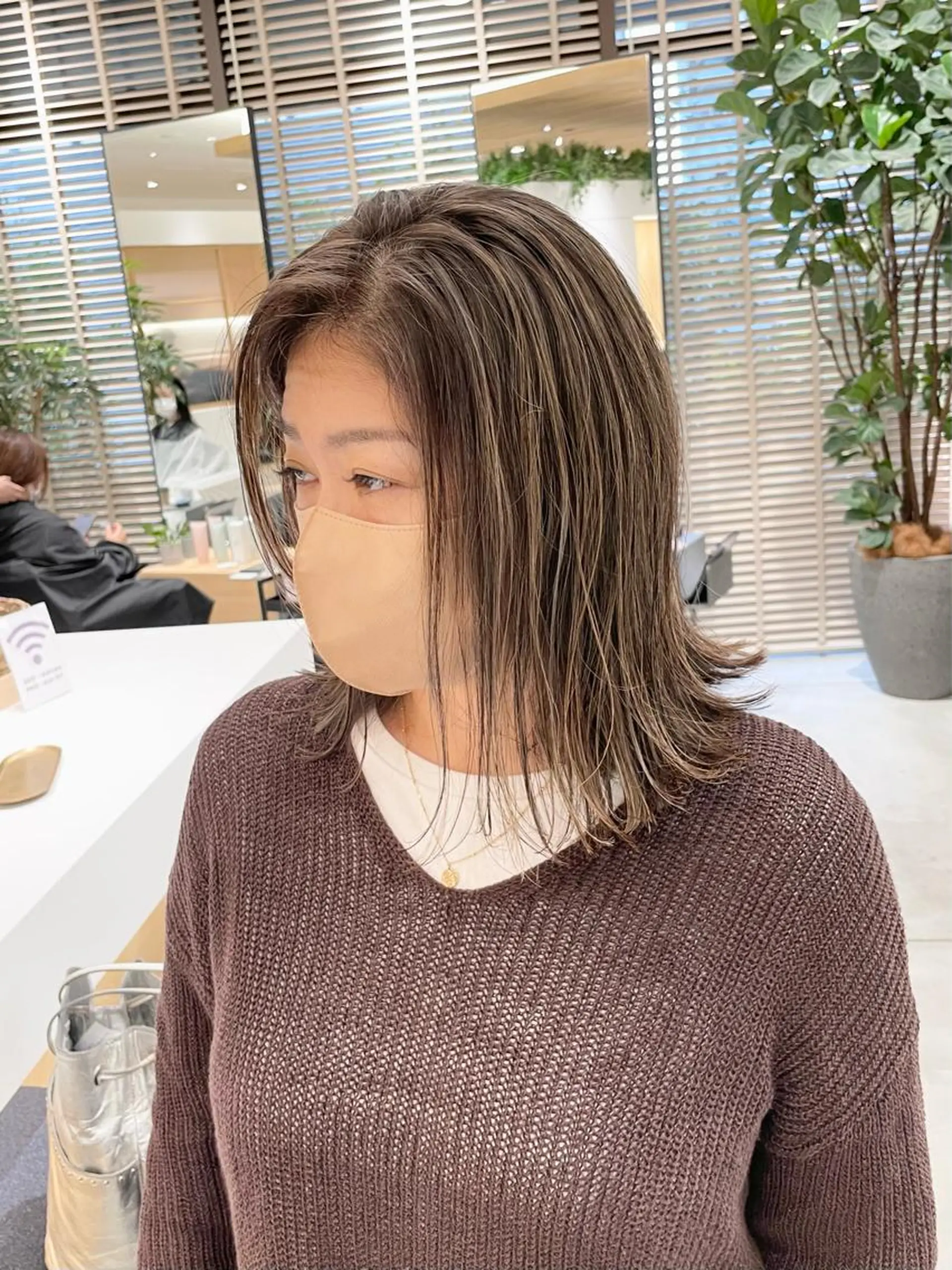 ミディアム カラー 髪質改善/ハイトーン 特化🧡‬‪田中颯士のヘアスタイル