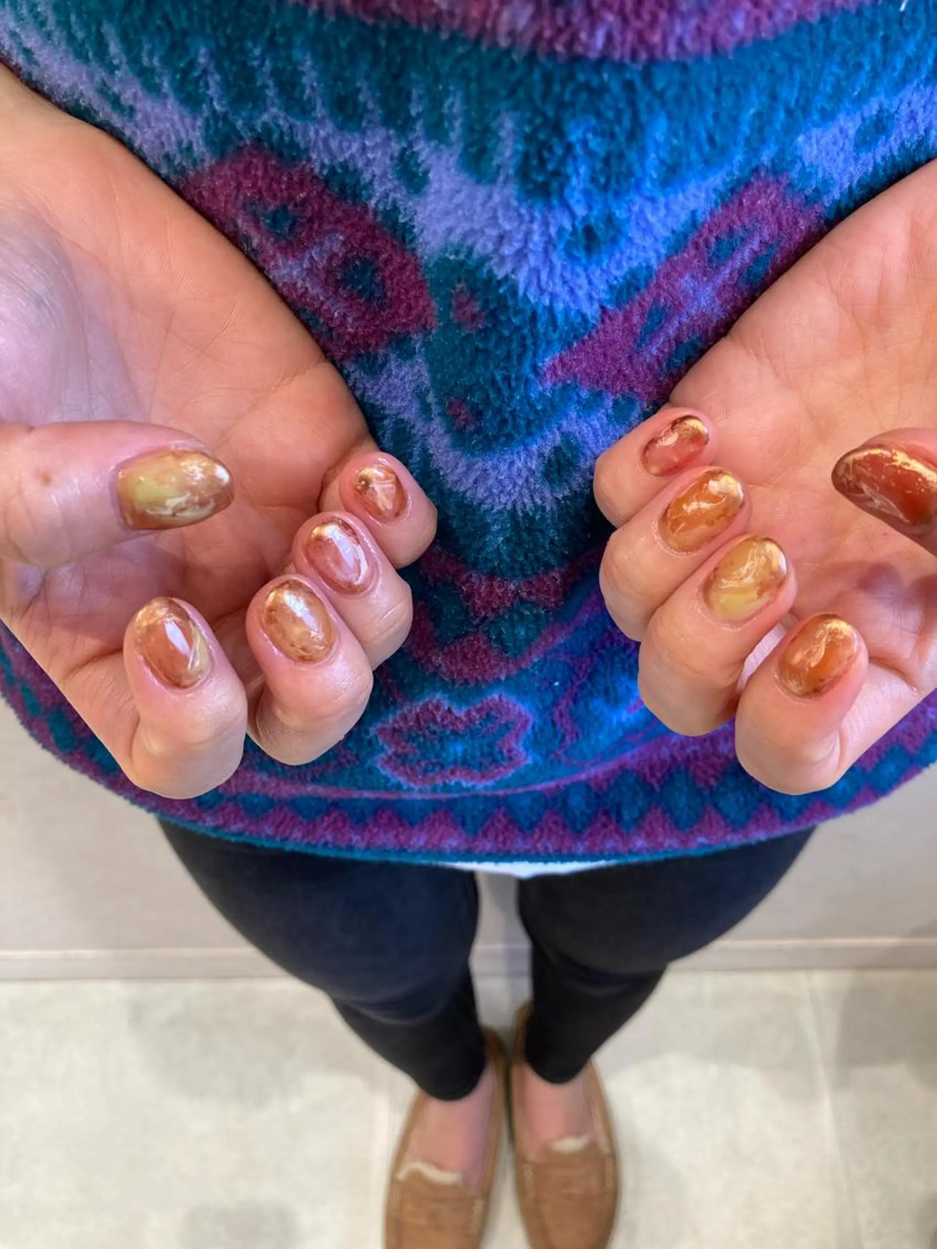 ネイル ニュアンスネイル mano+所属・砂田 はるかのネイルデザイン