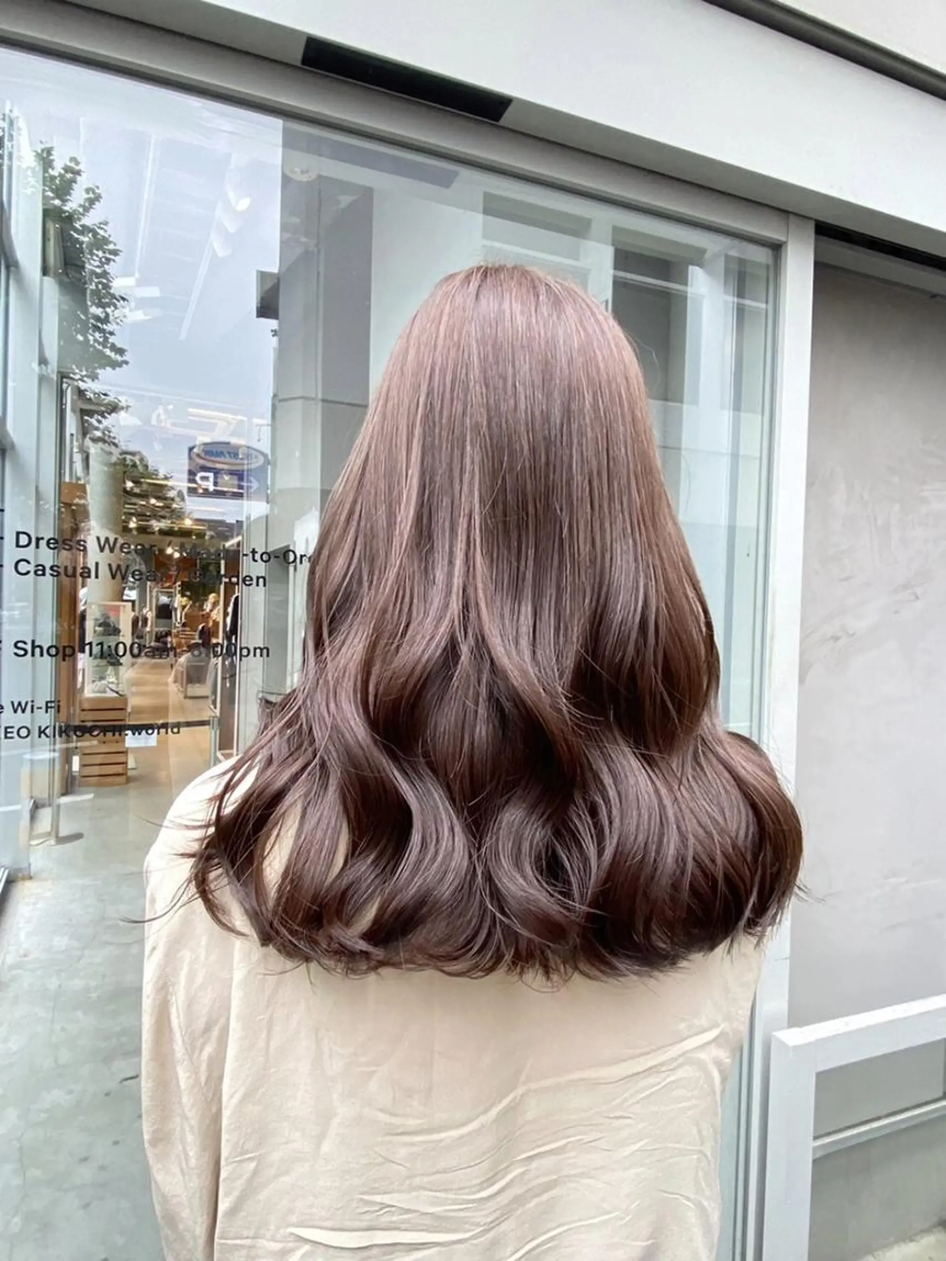 カラー 暗髪透明感カラー🖤 池袋SHE🖤のヘアスタイル