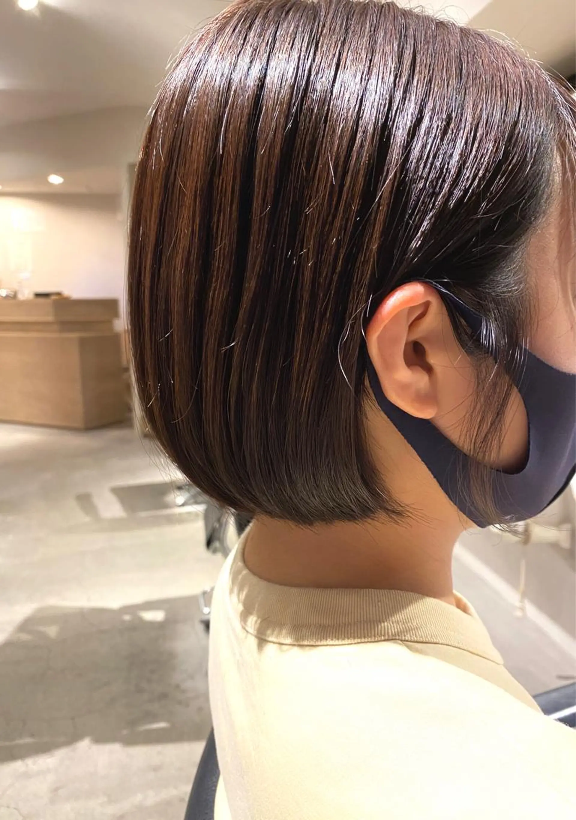 ショート カラー ブラウンカラー チョコレートブラウン ボブ ヘアカラー 小顔ショート/ボブ/ 川口京佑のヘアスタイル