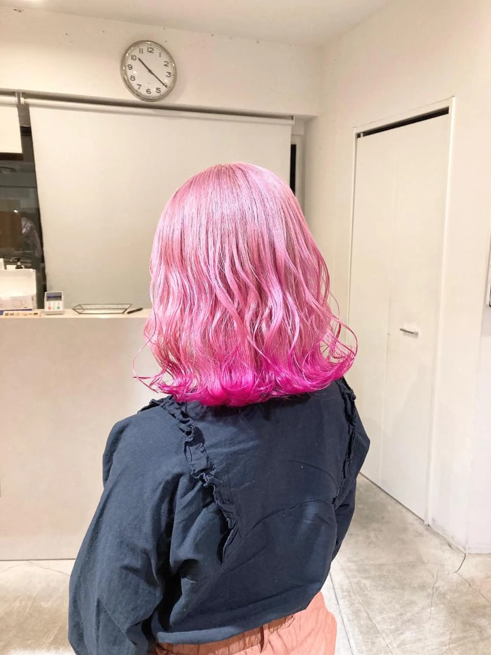 カラー ブリーチ ピンクカラー 💗モテ髪 ハイトーンあや💗のヘアスタイル