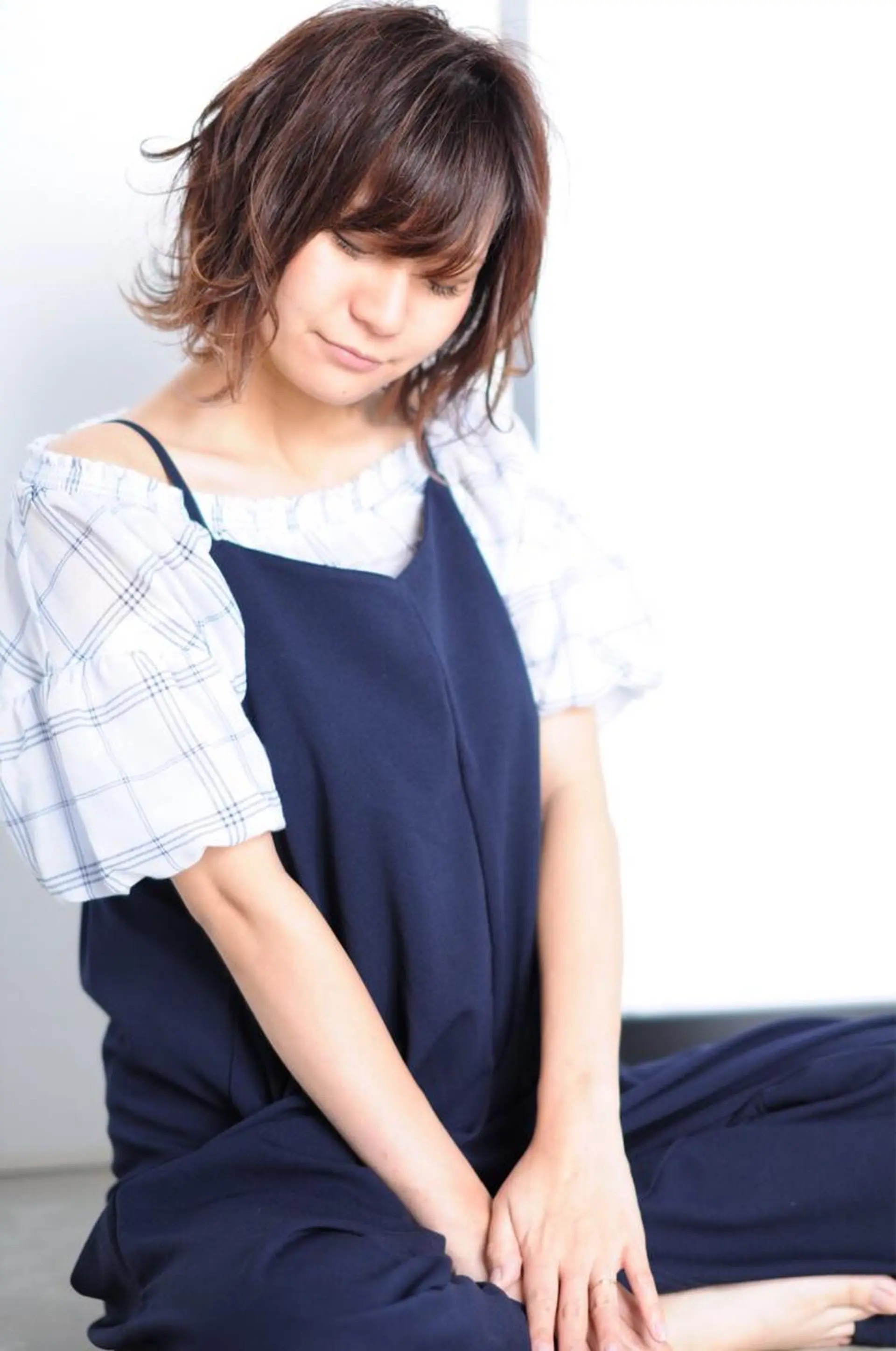 ミディアム カラー 松村 崇弘のヘアスタイル