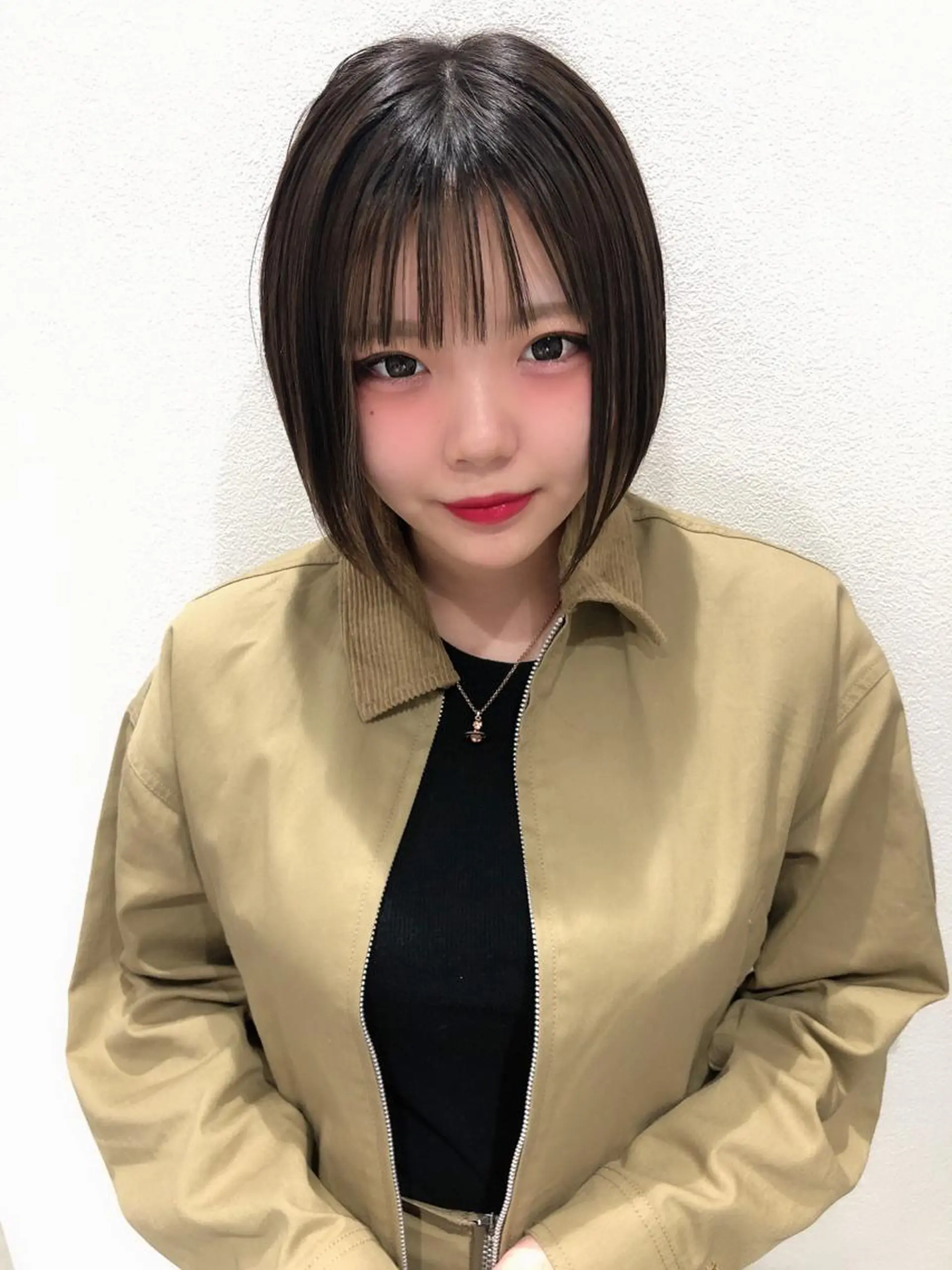ショート ボブ カット ヘアカラー anB ハルカのヘアスタイル