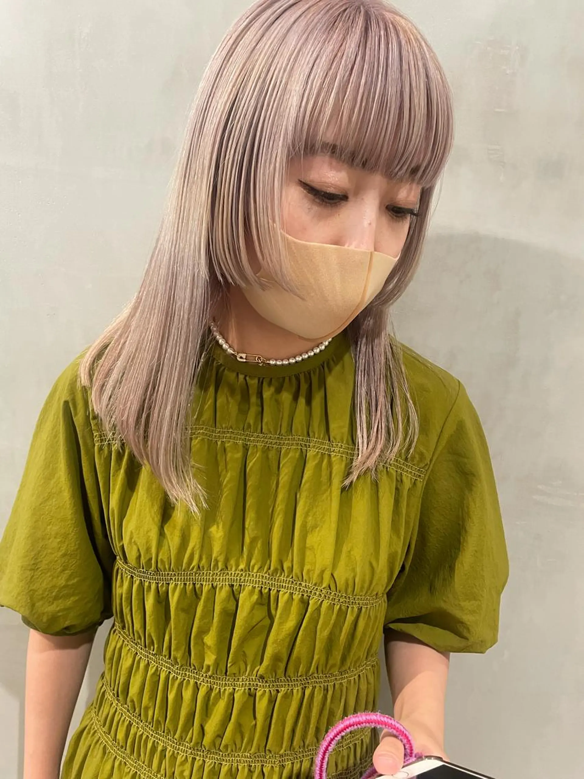 ミディアム カラー ヘアカラー トリートメント 優 作のヘアスタイル