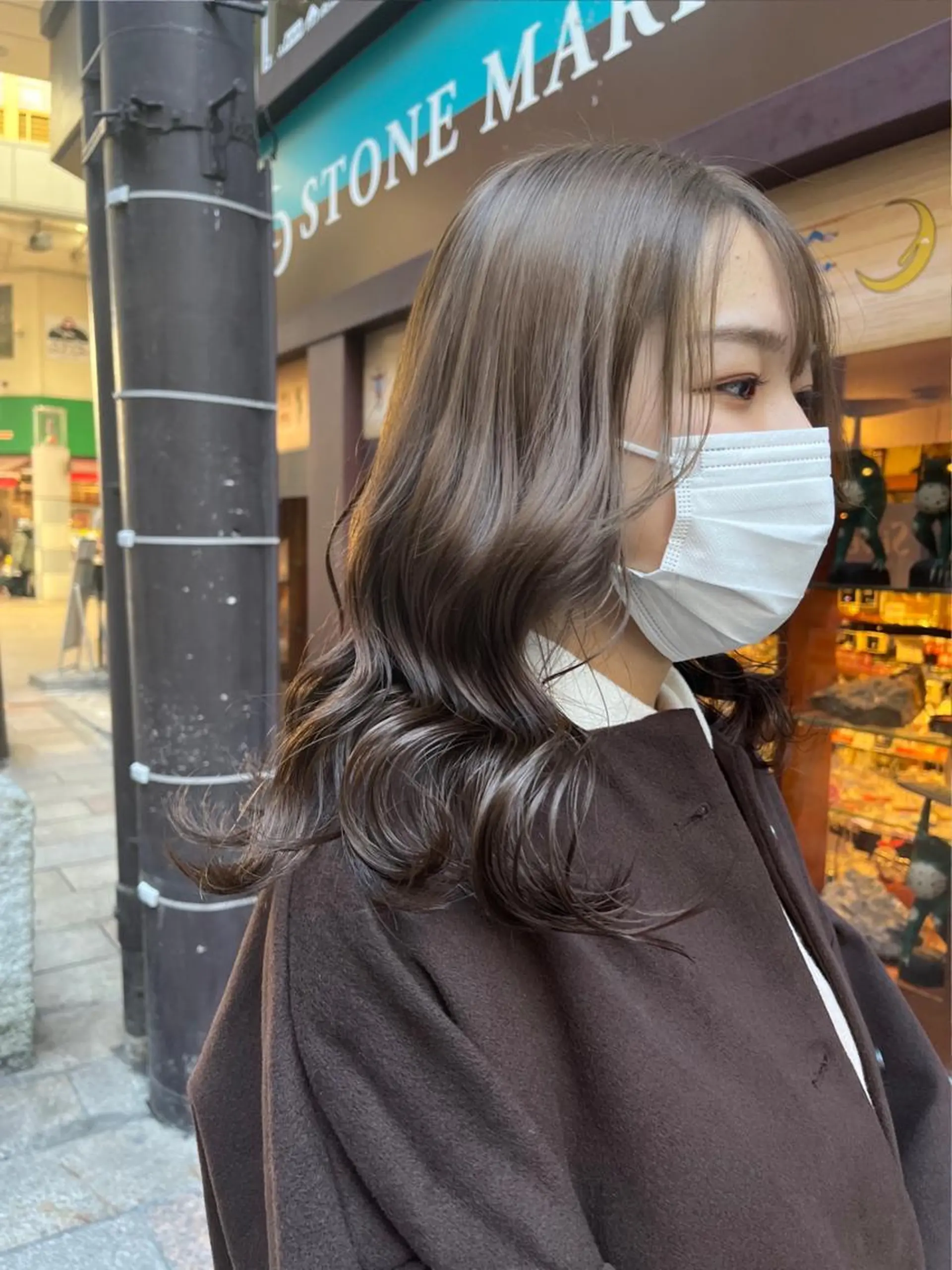 セミロング カラー ヘアアレンジ ブリーチなし/ レイヤー🌿runaのヘアスタイル