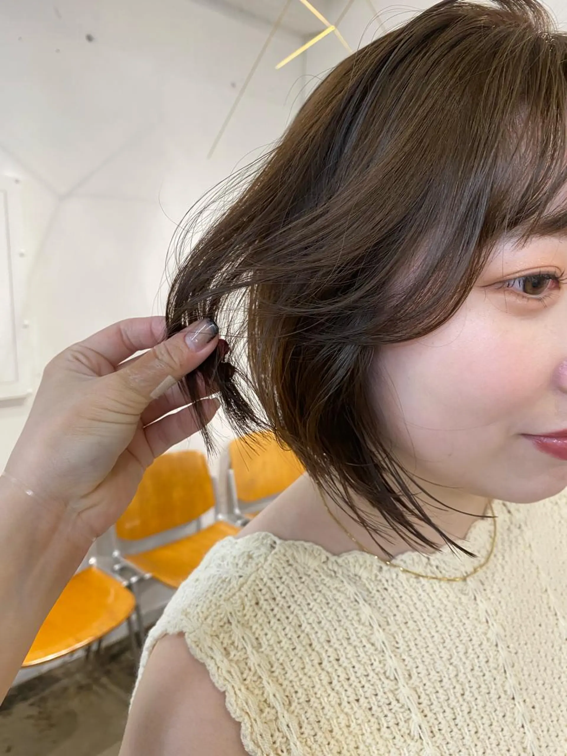 ショート カラー 原 瑞希のヘアスタイル