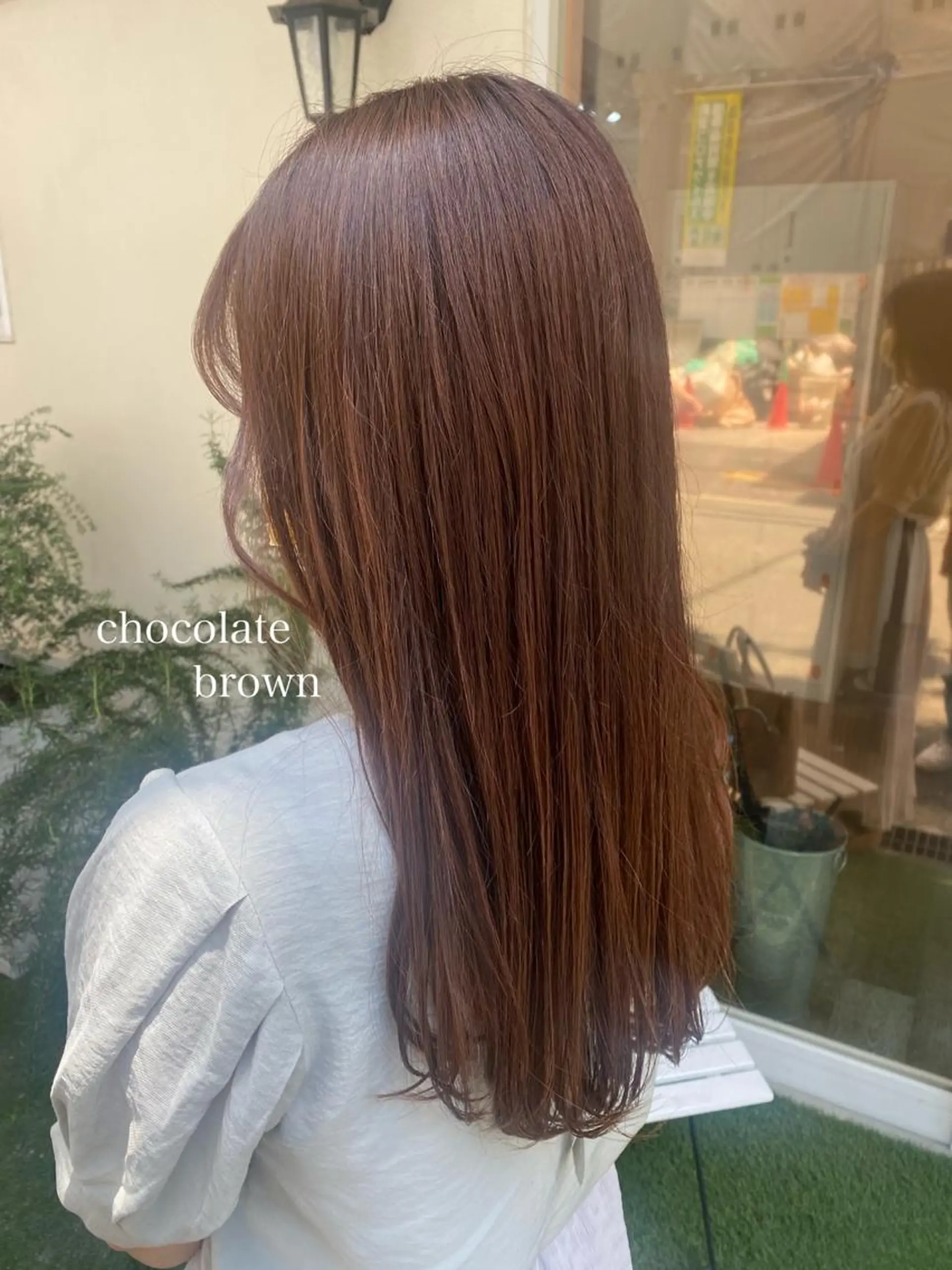 ロング カラー ヘアアレンジ ブラウンカラー あおい 🍒暖色カラーのヘアスタイル