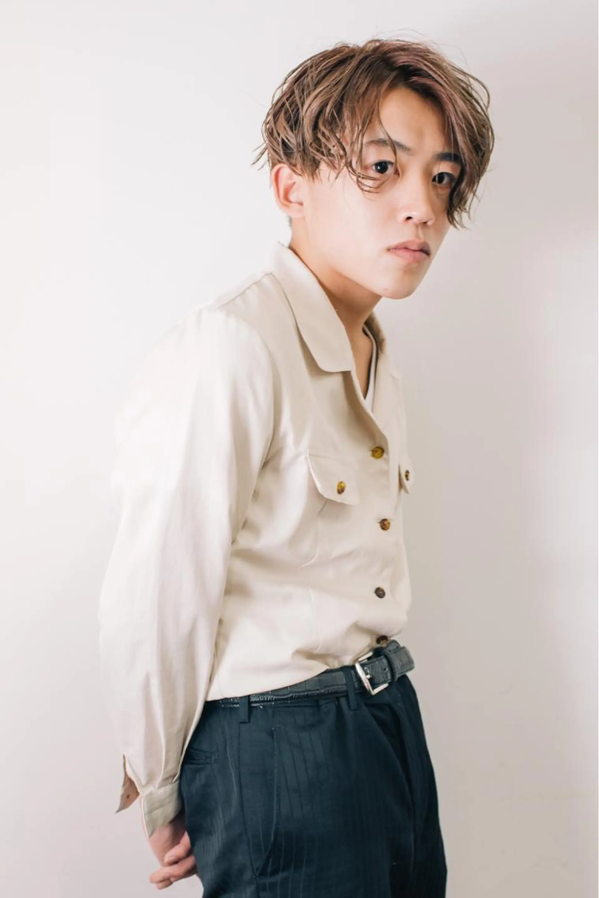 カラー メンズ 千葉 慎也のヘアスタイル