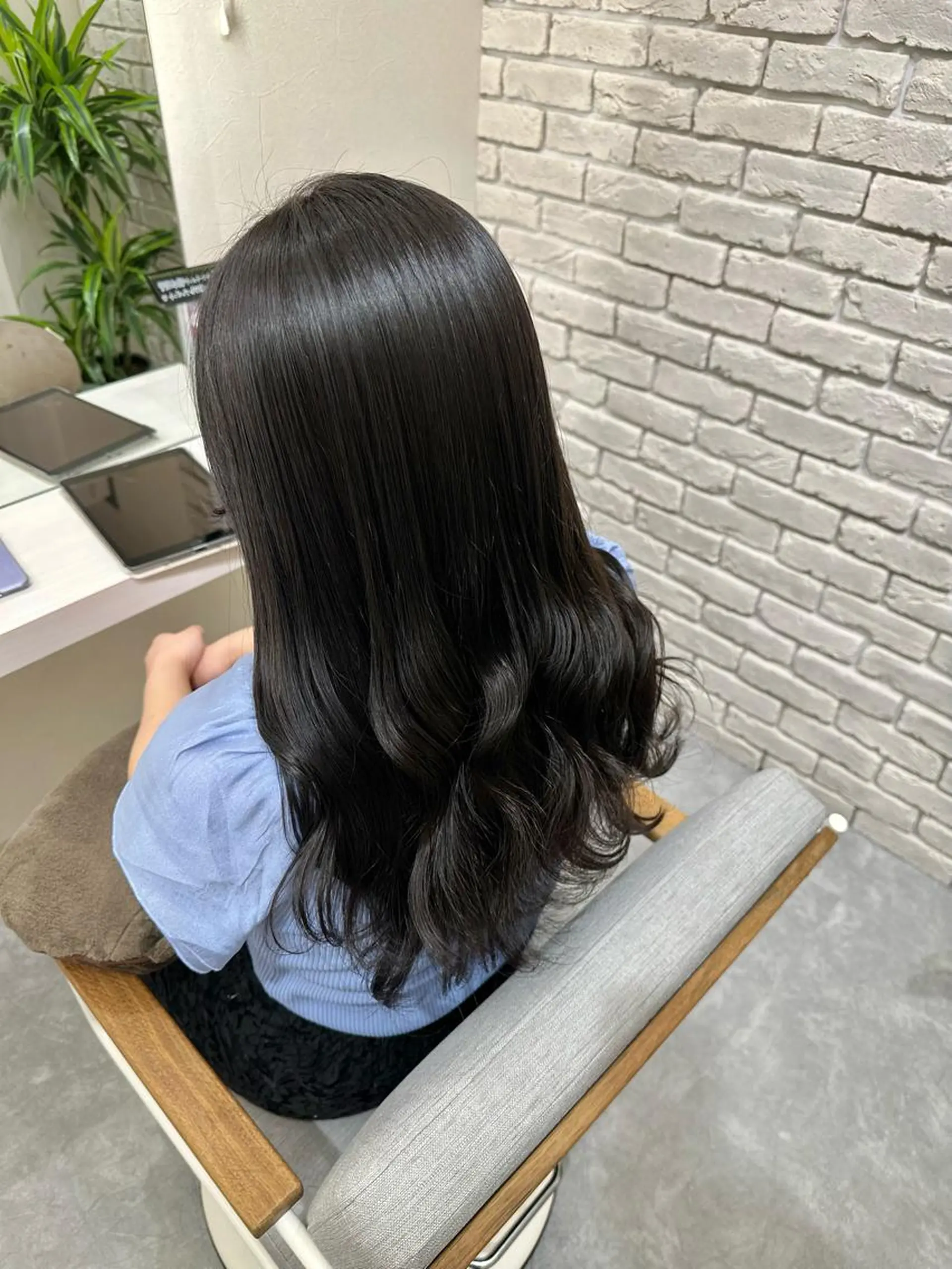セミロング ヘアカラー トリートメント 髪質改善&ヘアケア 永山若奈のヘアスタイル