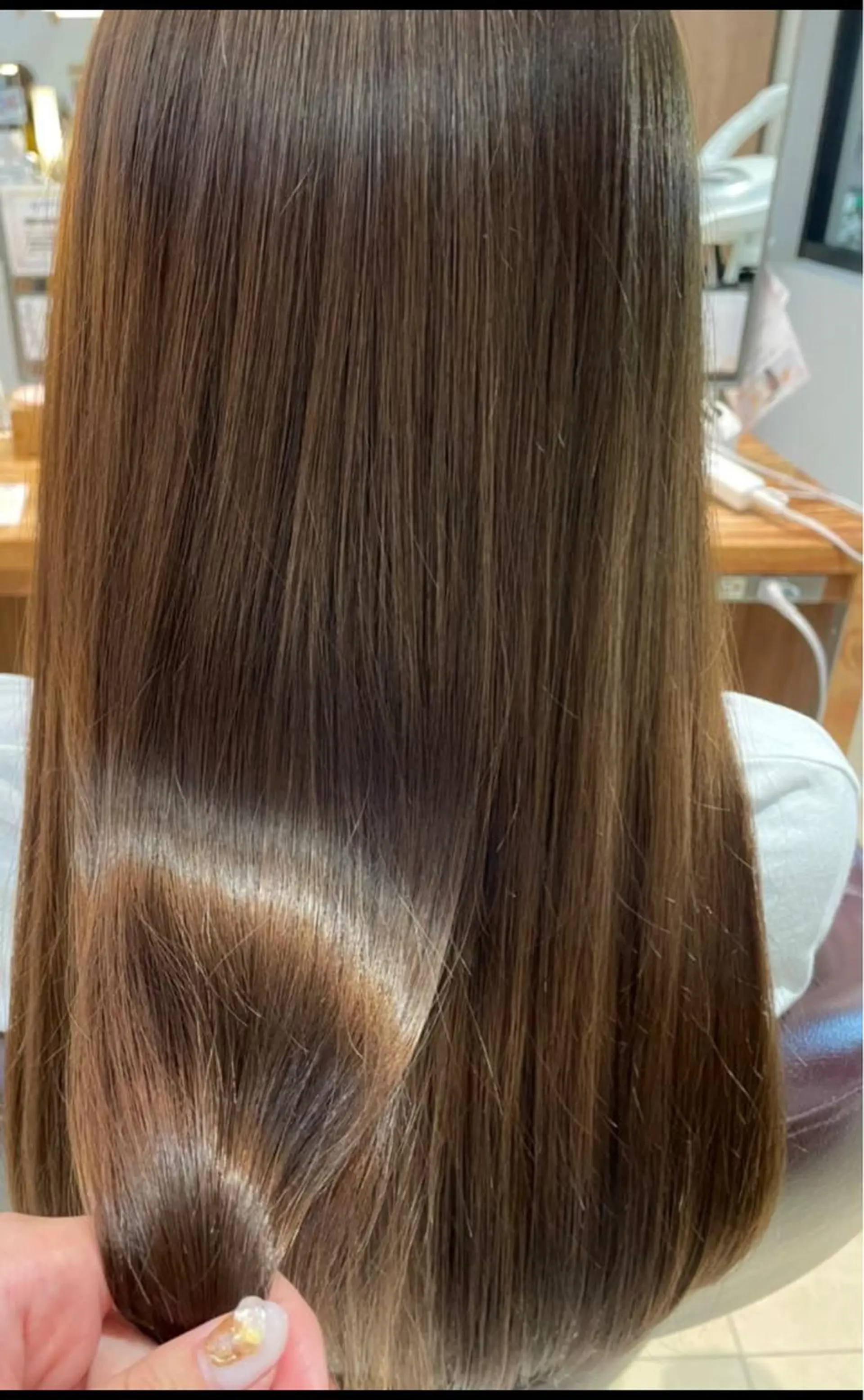 ロング 縮毛矯正 奥山 沙季(大井町)のヘアスタイル