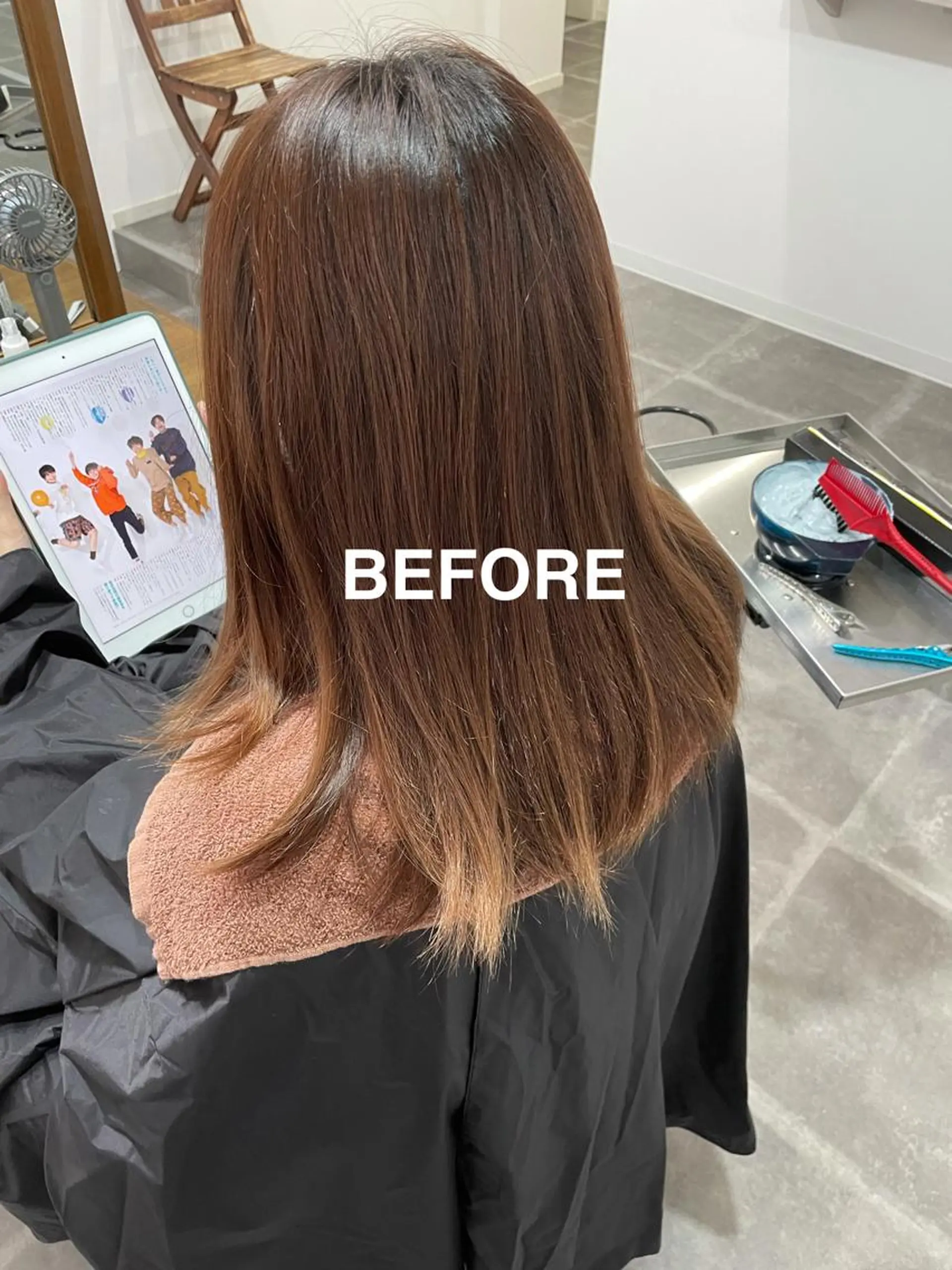 ミディアム カラー 森田 一平のヘアスタイル