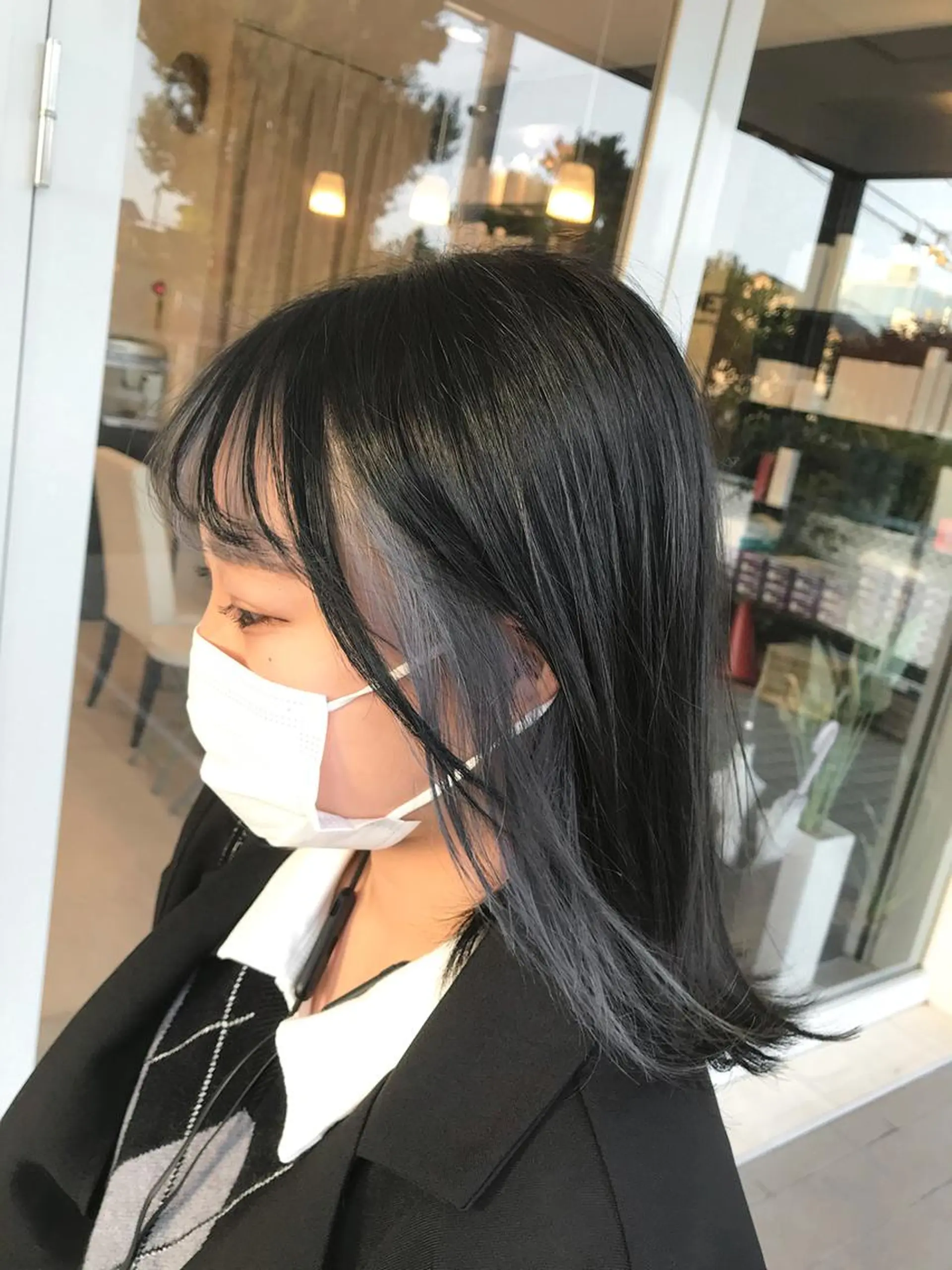 ミディアム カラー デザインカラー 武田 清久のヘアスタイル