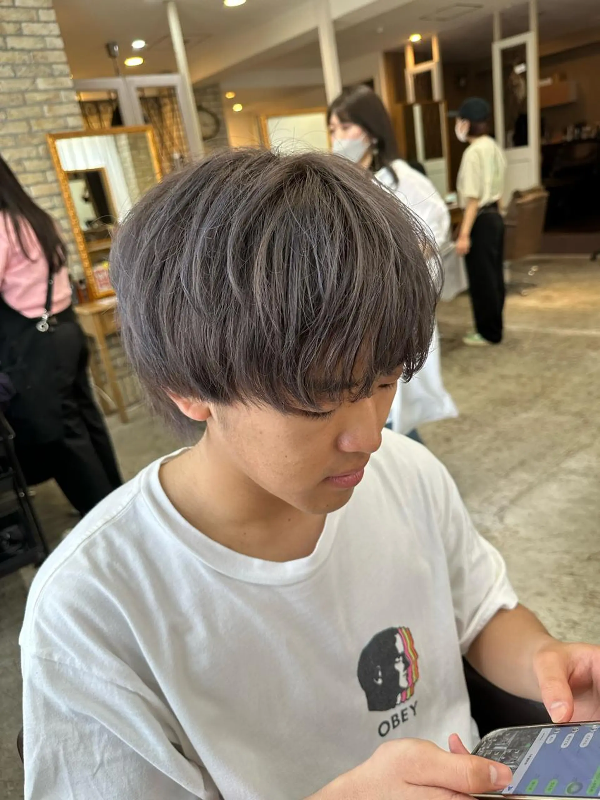 ショート カラー メンズ 柔らかベージュ🤍 fukaのヘアスタイル