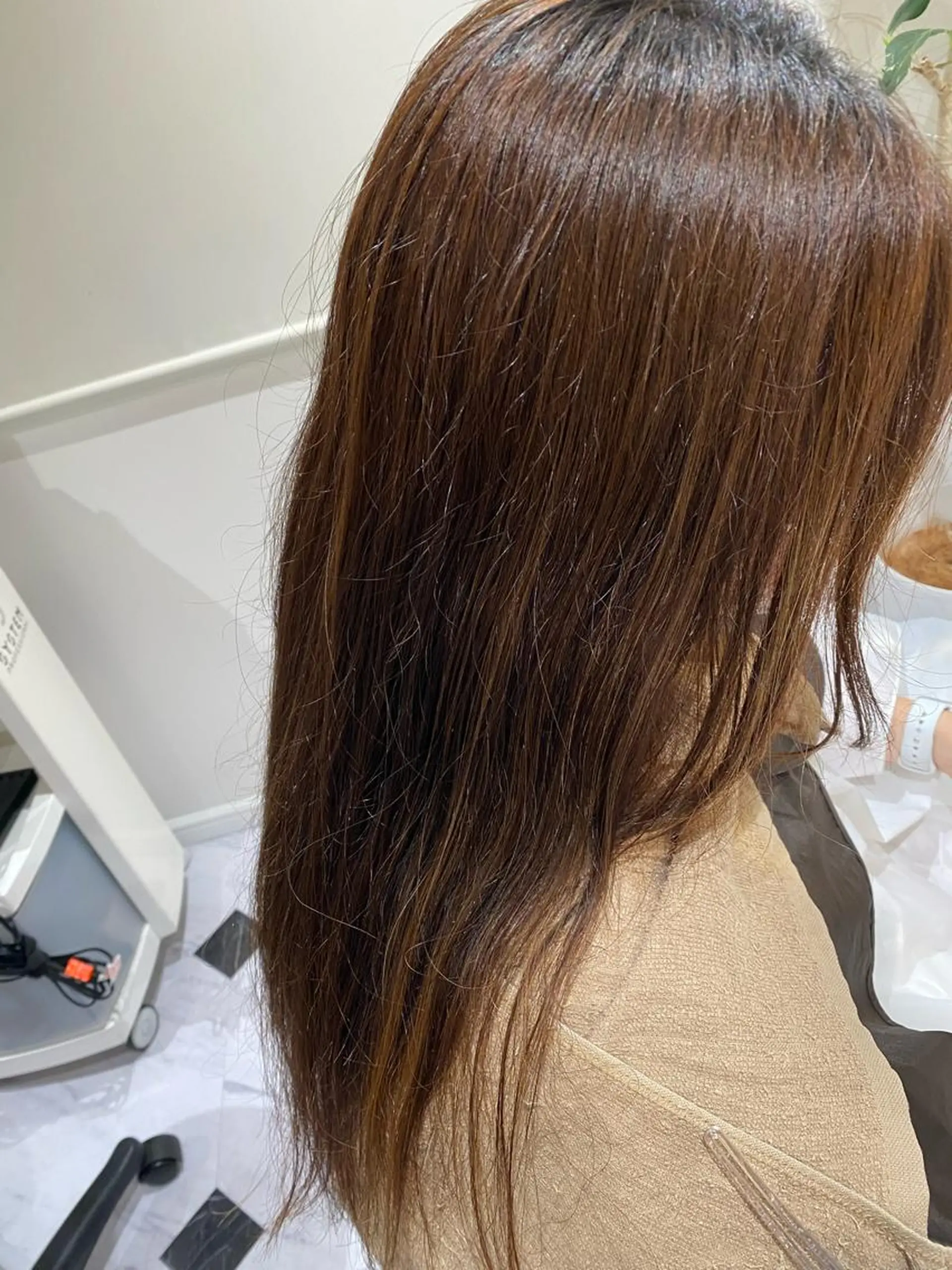 セミロング カラー ヘアアレンジ くせ毛 トリートメント ekolu北梅田店所属・梅田中崎町髪質改善 /オキヒロト/エコルのヘアスタイル