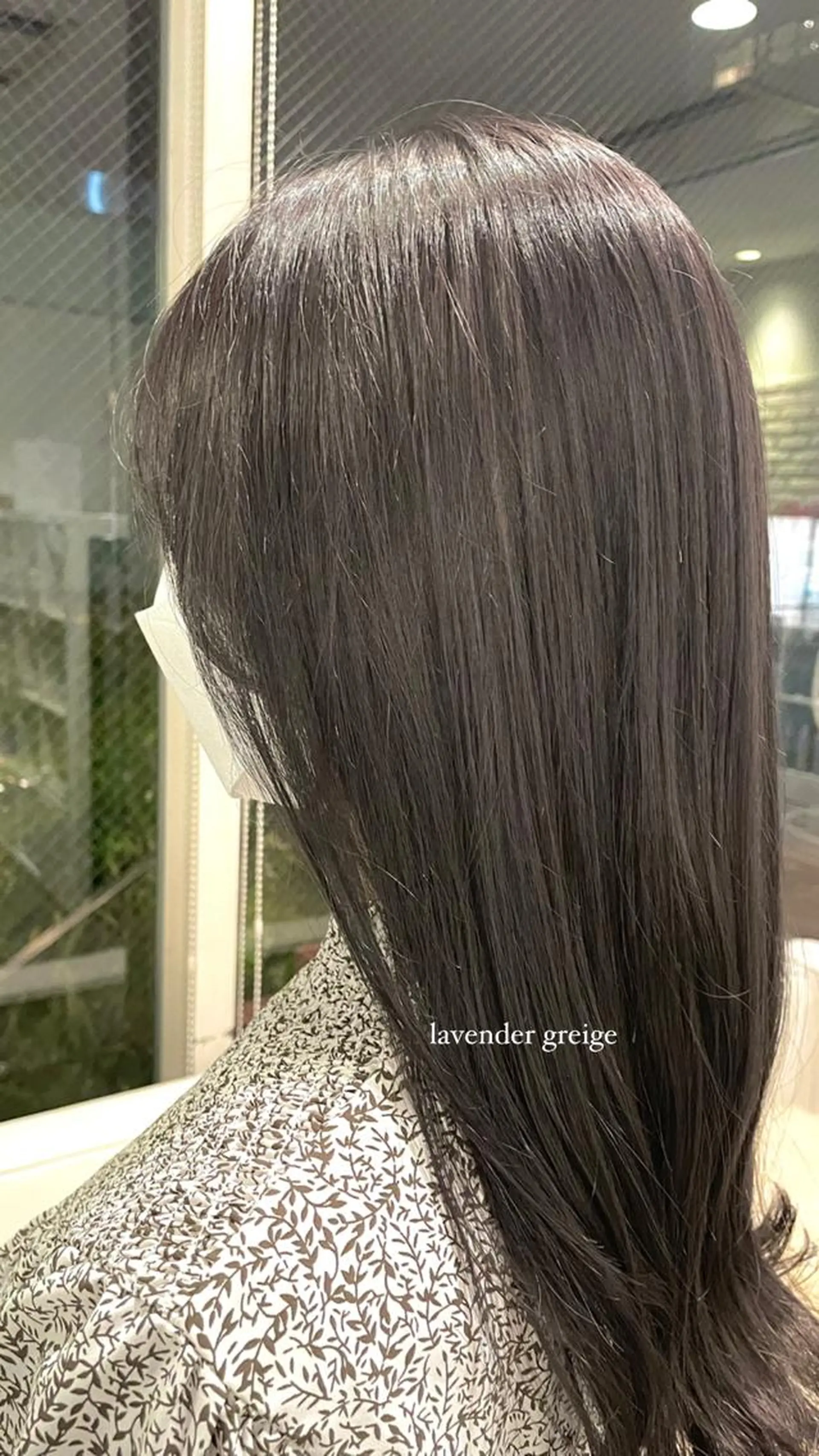 カラー グレージュ ラベンダーカラー ラベンダーグレージュ ラベンダーグレー ♡レイヤーボブ/髪質 改善カラー/うらら♡のヘアスタイル
