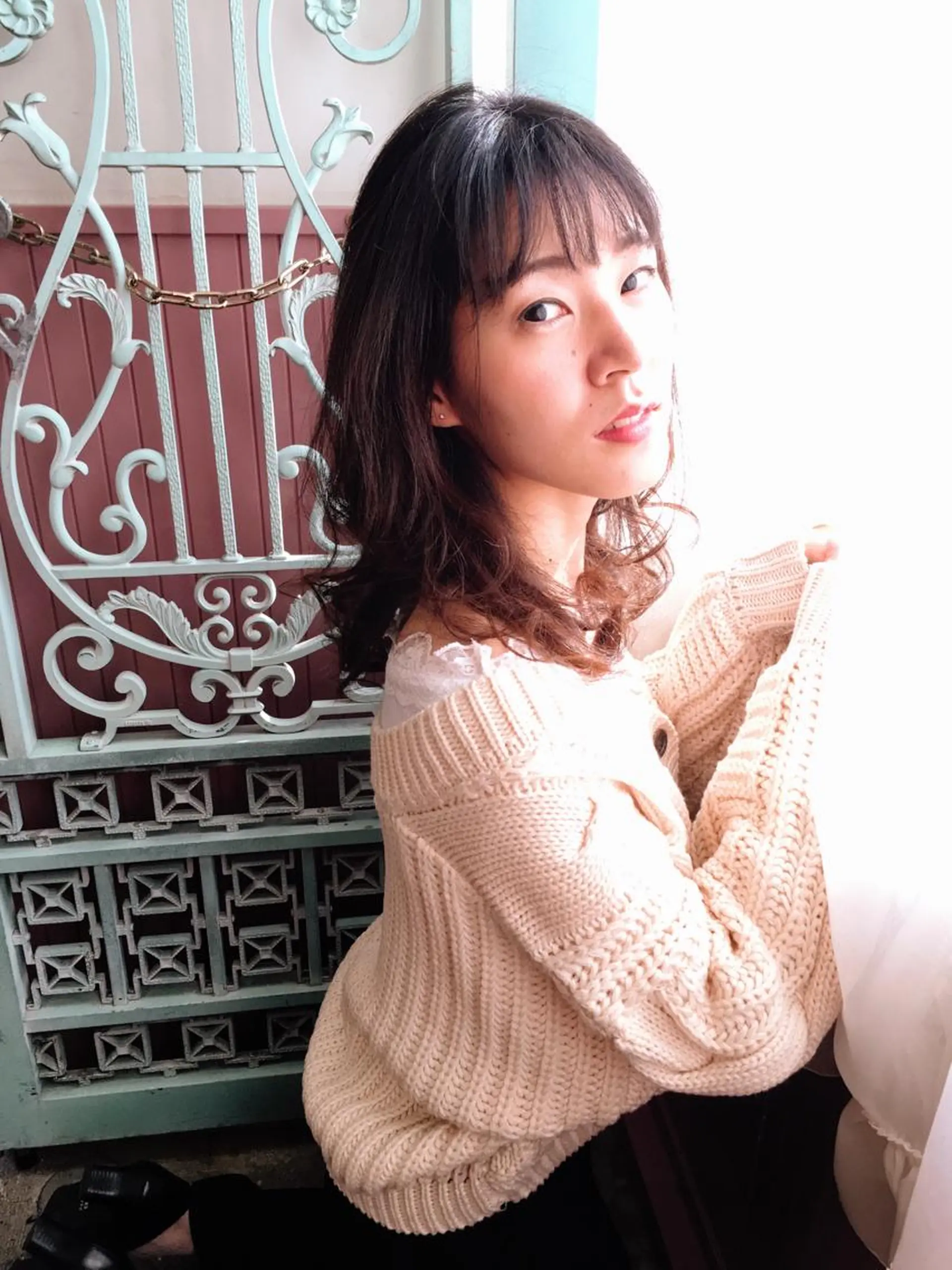 セミロング パーマ ヘアアレンジ 表参道Lise おおいしおりのヘアスタイル