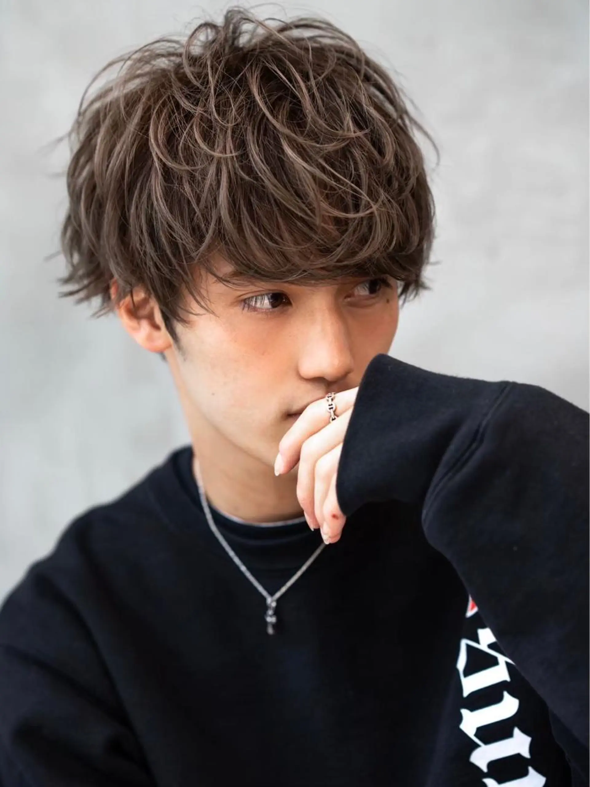 ショート パーマ メンズ 波巻きスパイラルパー マ/シャドウパーマ駿のヘアスタイル