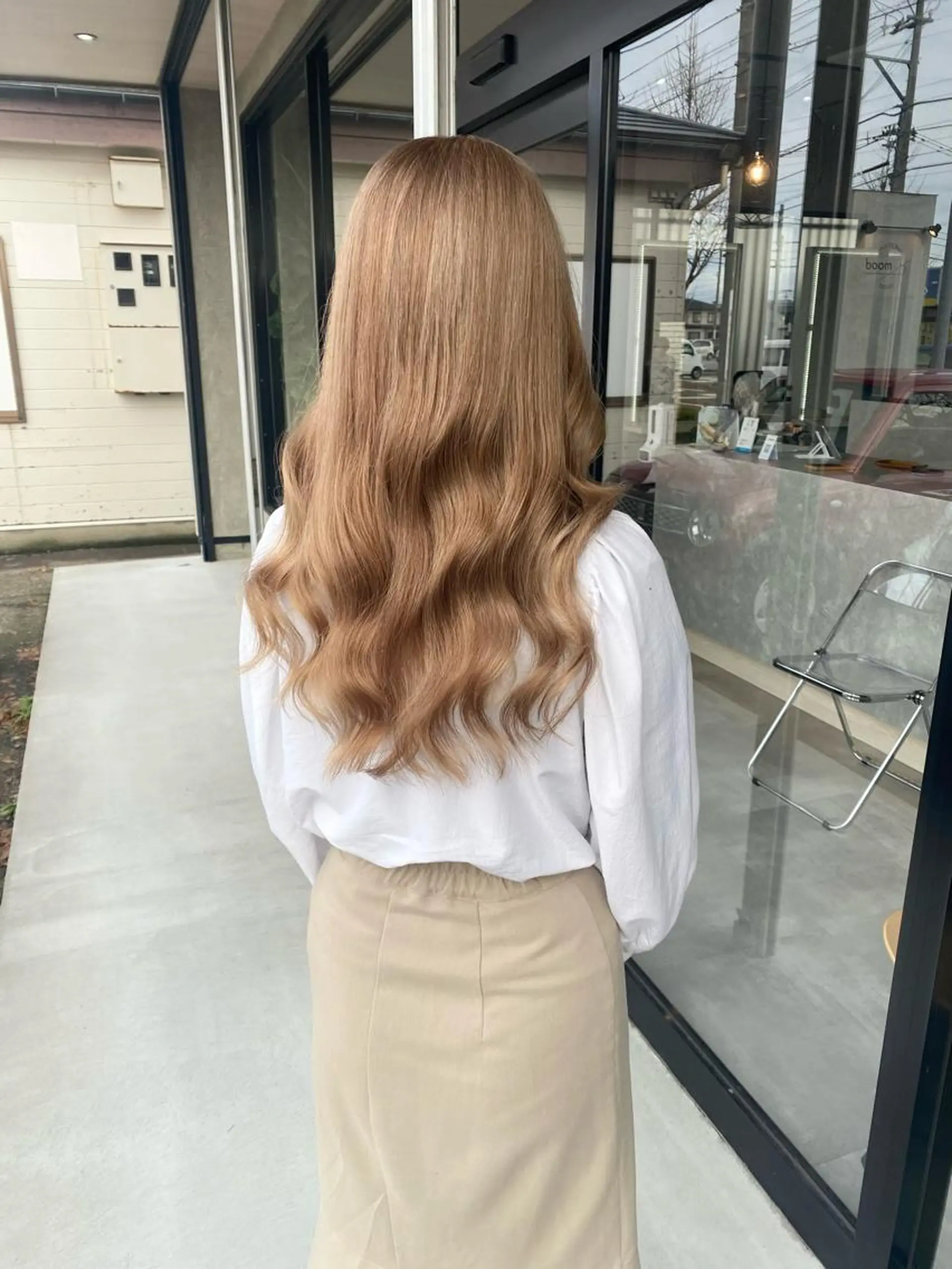 セミロング カラー カット ヘアカラー トリートメント mood tatemachiのヘアスタイル