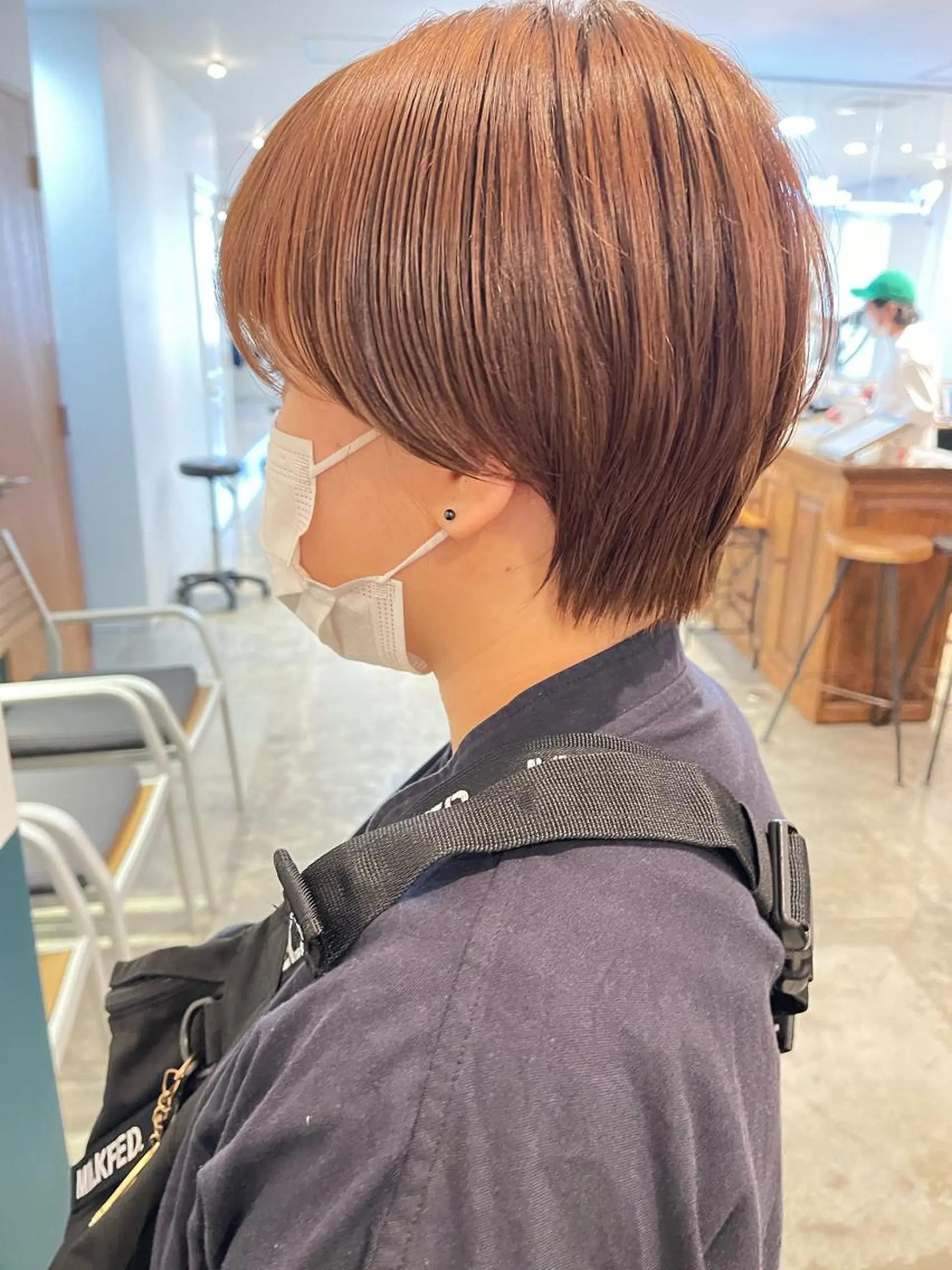 ショート オレンジブラウン ショートヘア 中村瑞貴 ＊hairbraceのヘアスタイル