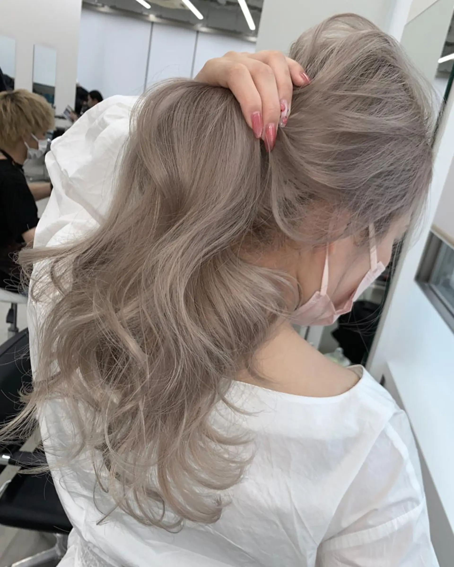 ロング カラー LINOET名古屋所属・ダブルカラー💖上村 純妃💖名駅徒歩5分のヘアスタイル