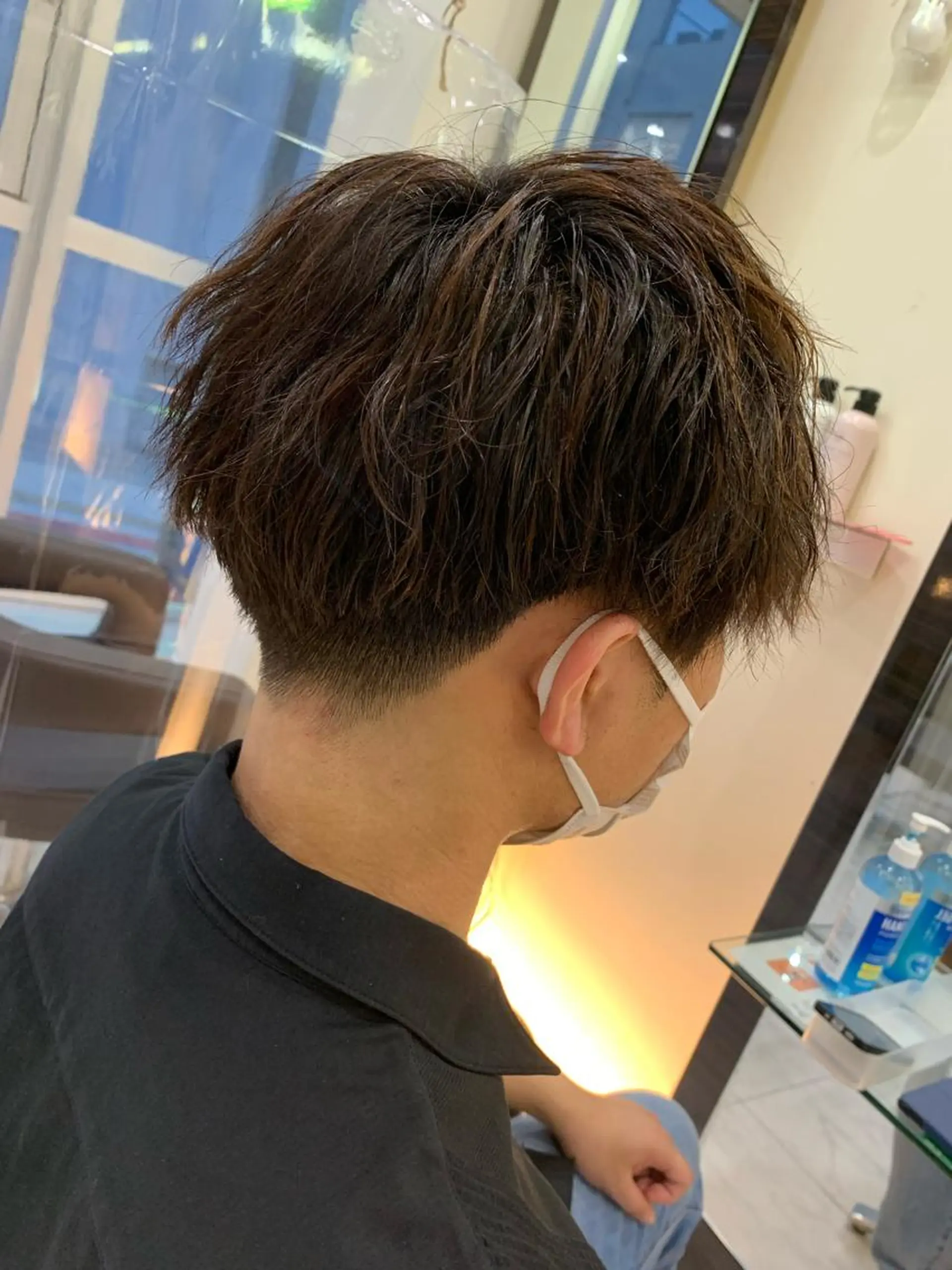 ショート メンズ RIKA💙パーマ 艶カラー💙のヘアスタイル