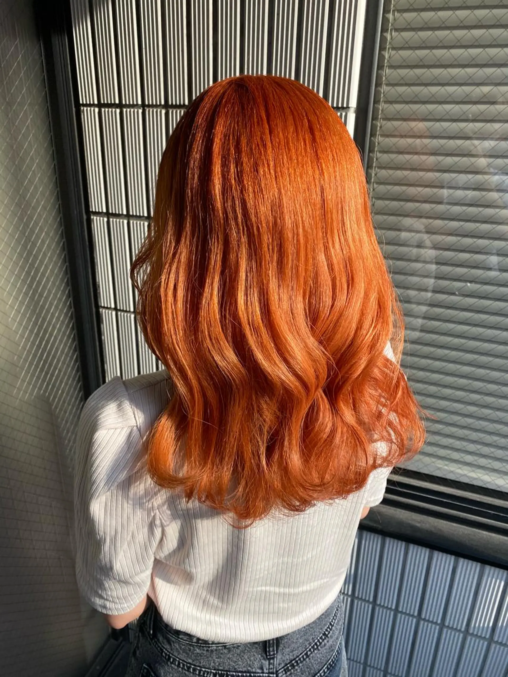 ミディアム カラー ケアブリーチ 韓国レイヤーKYONのヘアスタイル