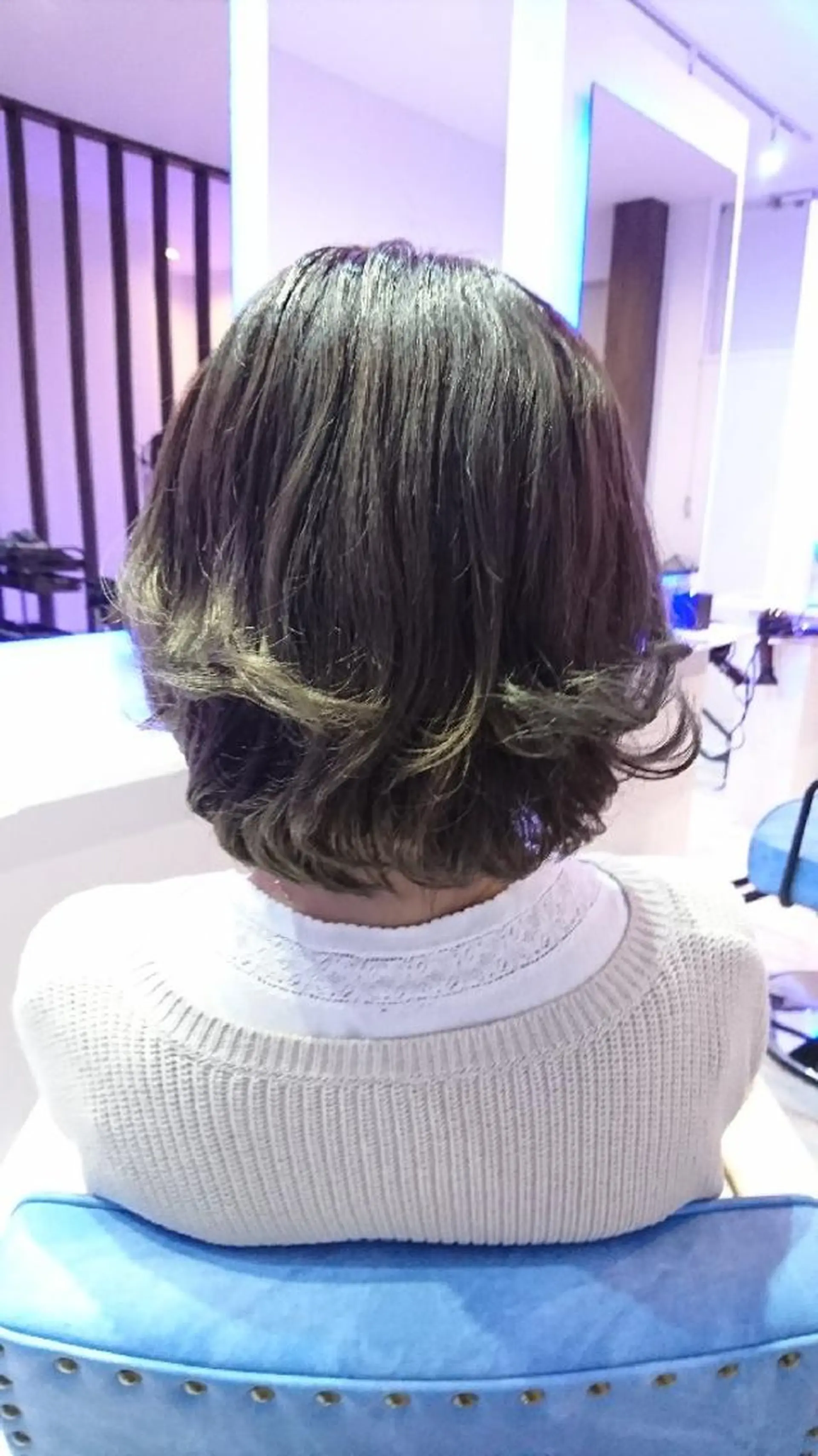 ショート パーマ カラー アッシュ シルバー シルバーアッシュ 中嶌 健一のヘアスタイル