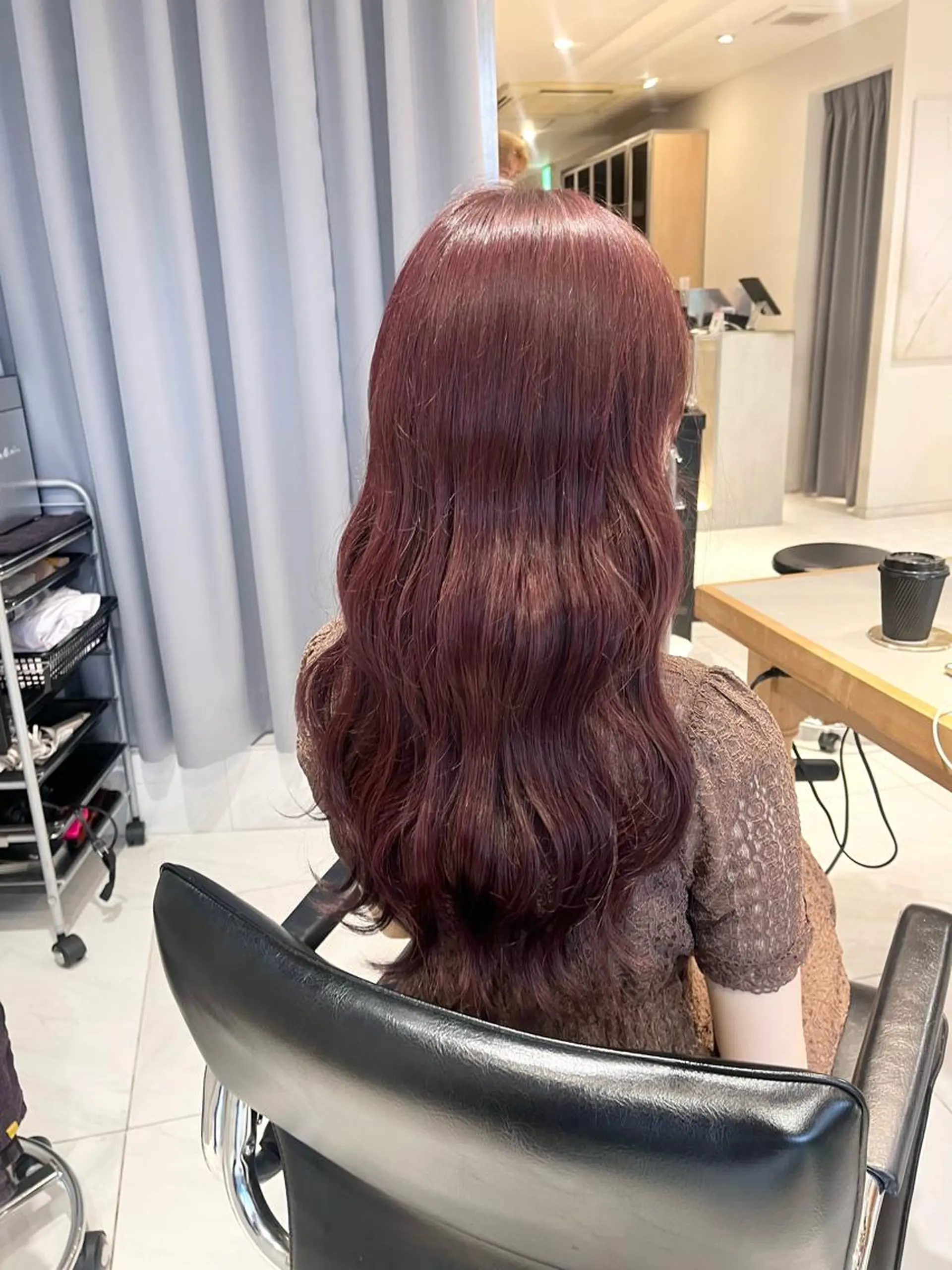 ロング カラー ヘアカラー トリートメント ヘッドスパ ヘアセット 🎀艶モテカラー🎀 彩季のヘアスタイル