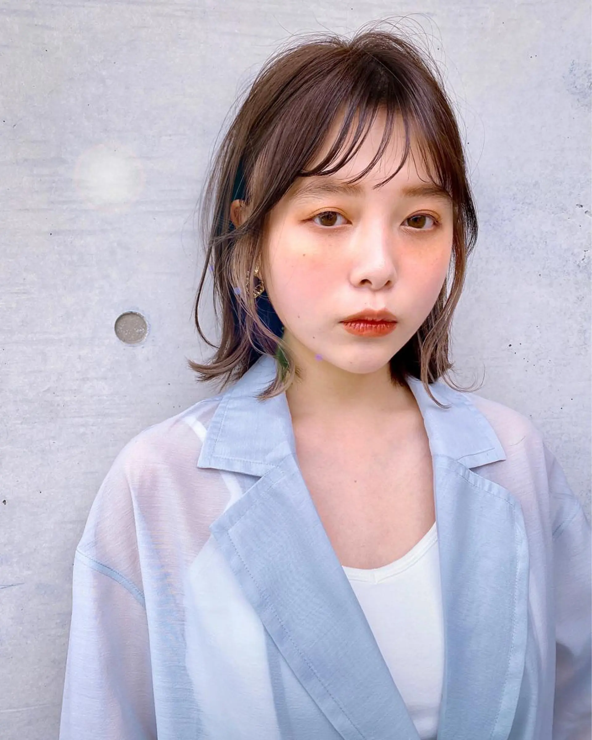 ミディアム カラー 似合わせレイヤー 🇰🇷荒木洋文のヘアスタイル
