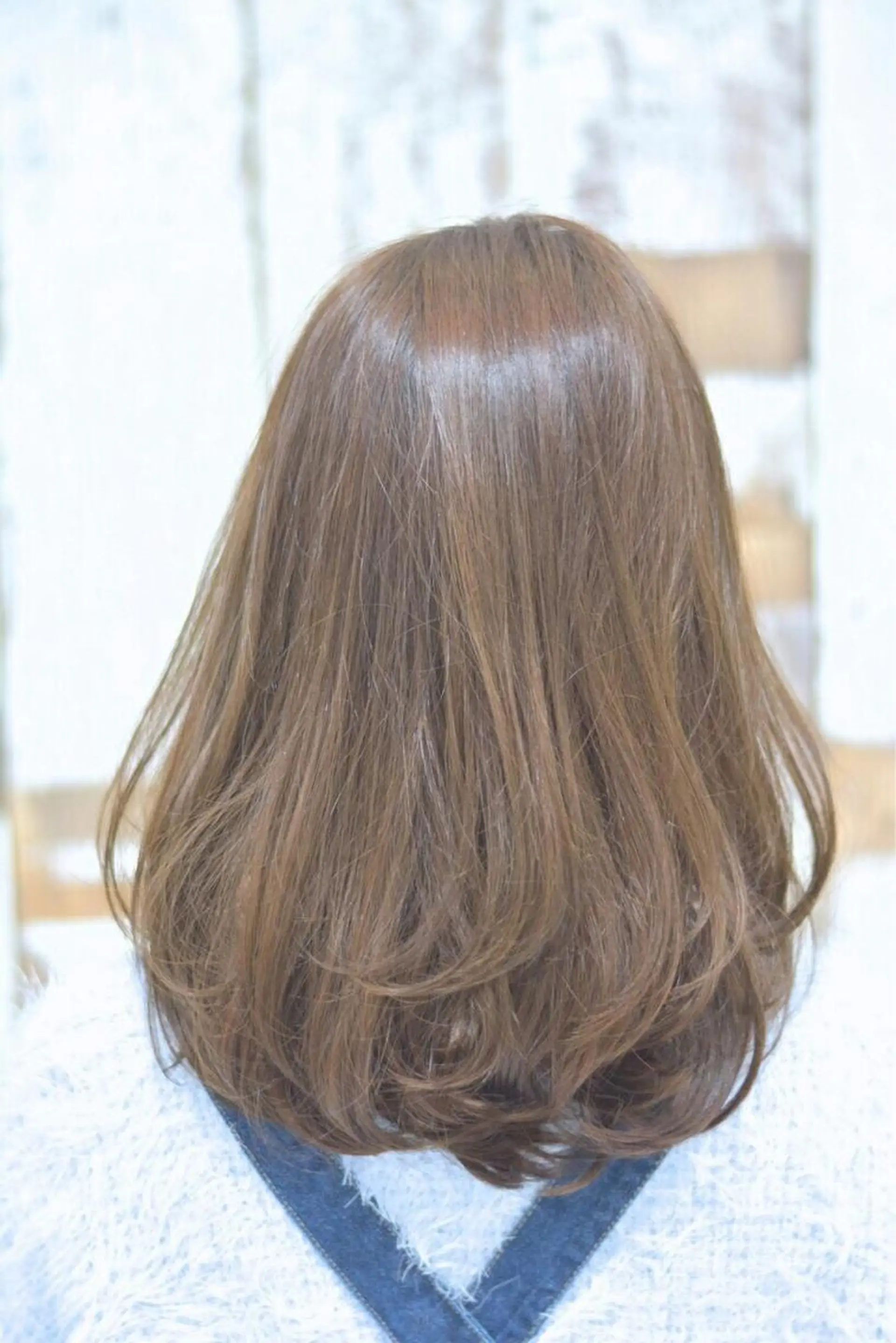 ミディアム カラー カット 縮毛矯正 菊池 貢平のヘアスタイル